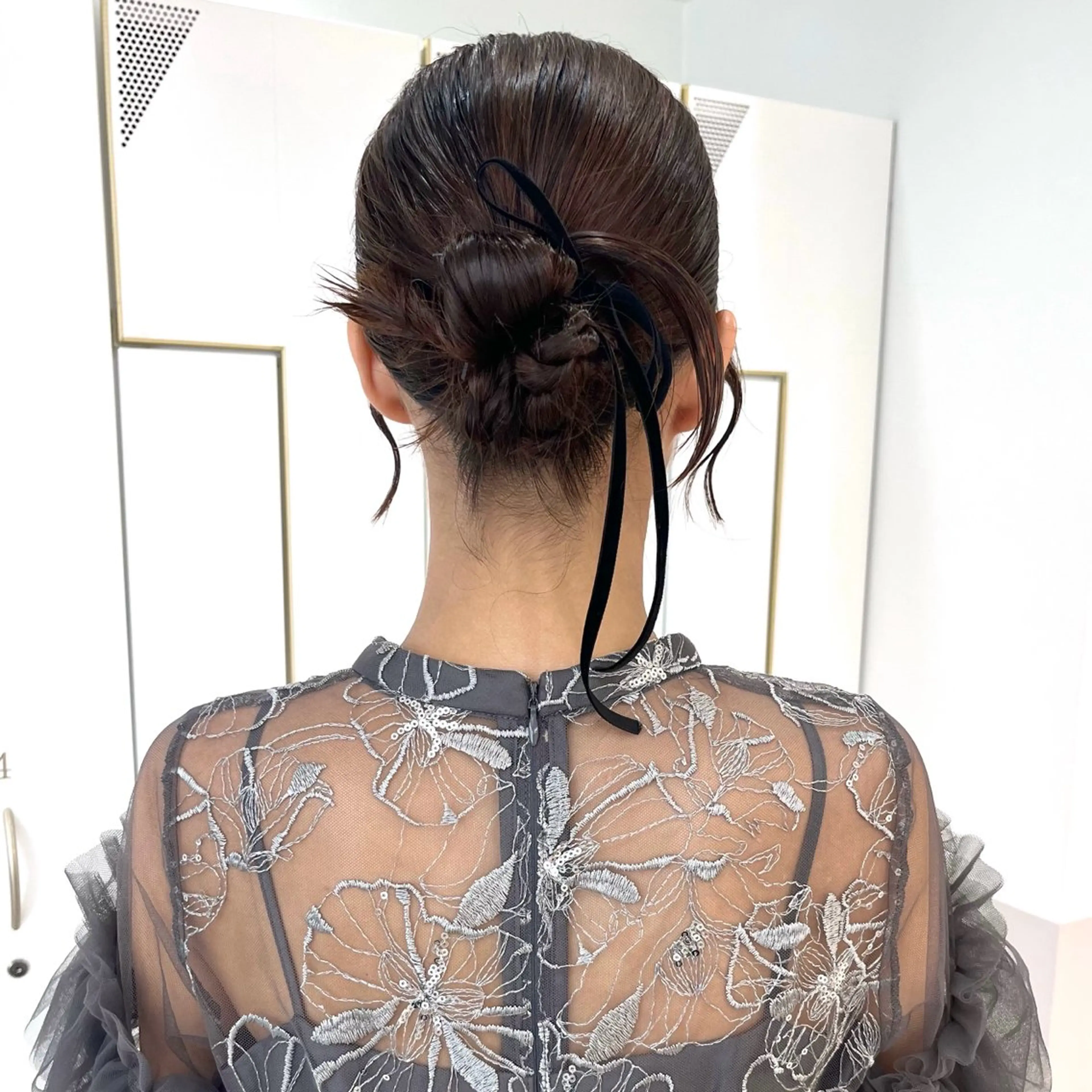 ヘアアレンジ ヘアセット マミ☁️ヘアセット /お呼ばれヘア/銀座のヘアスタイル