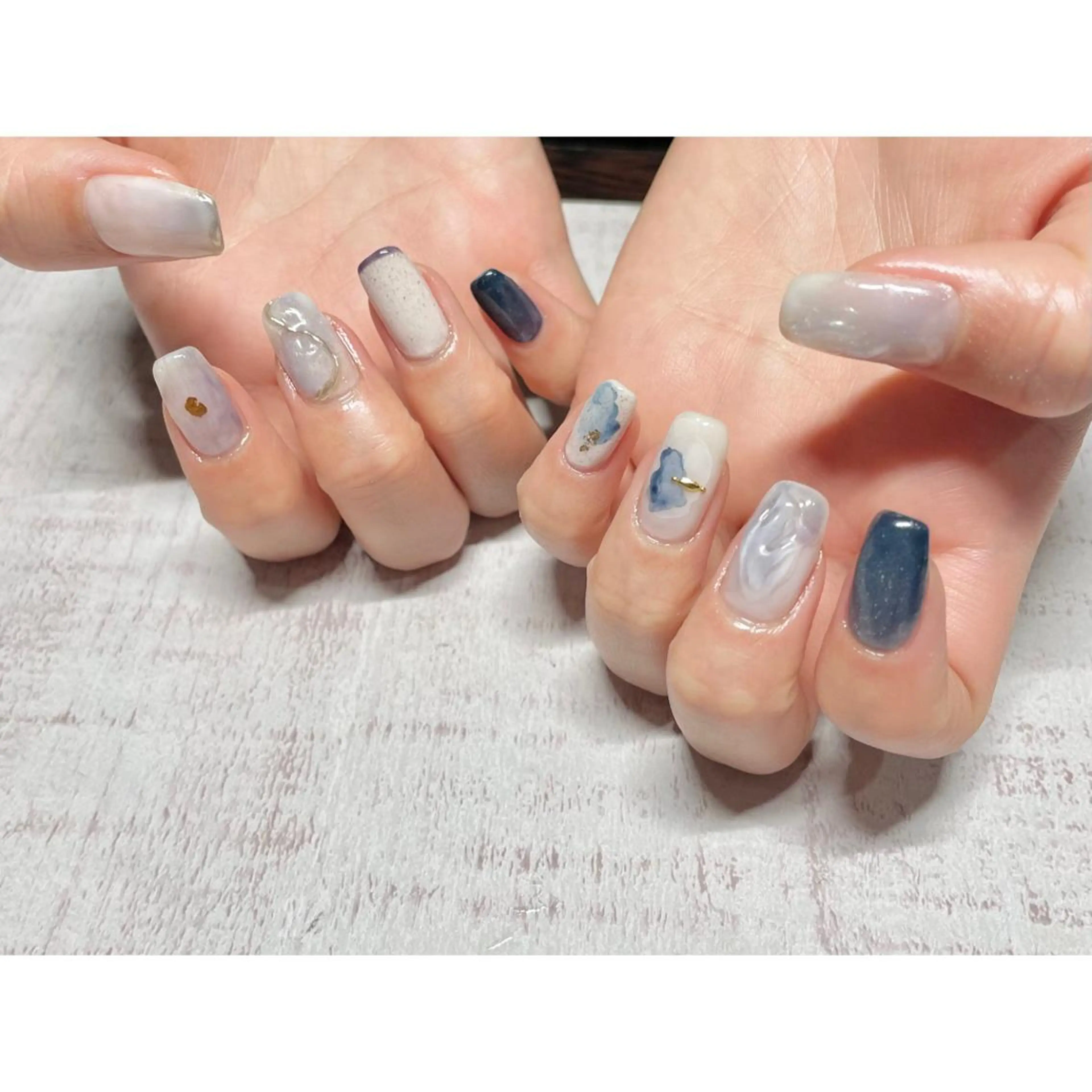 ネイル 𖡼 yumenoのネイルデザイン