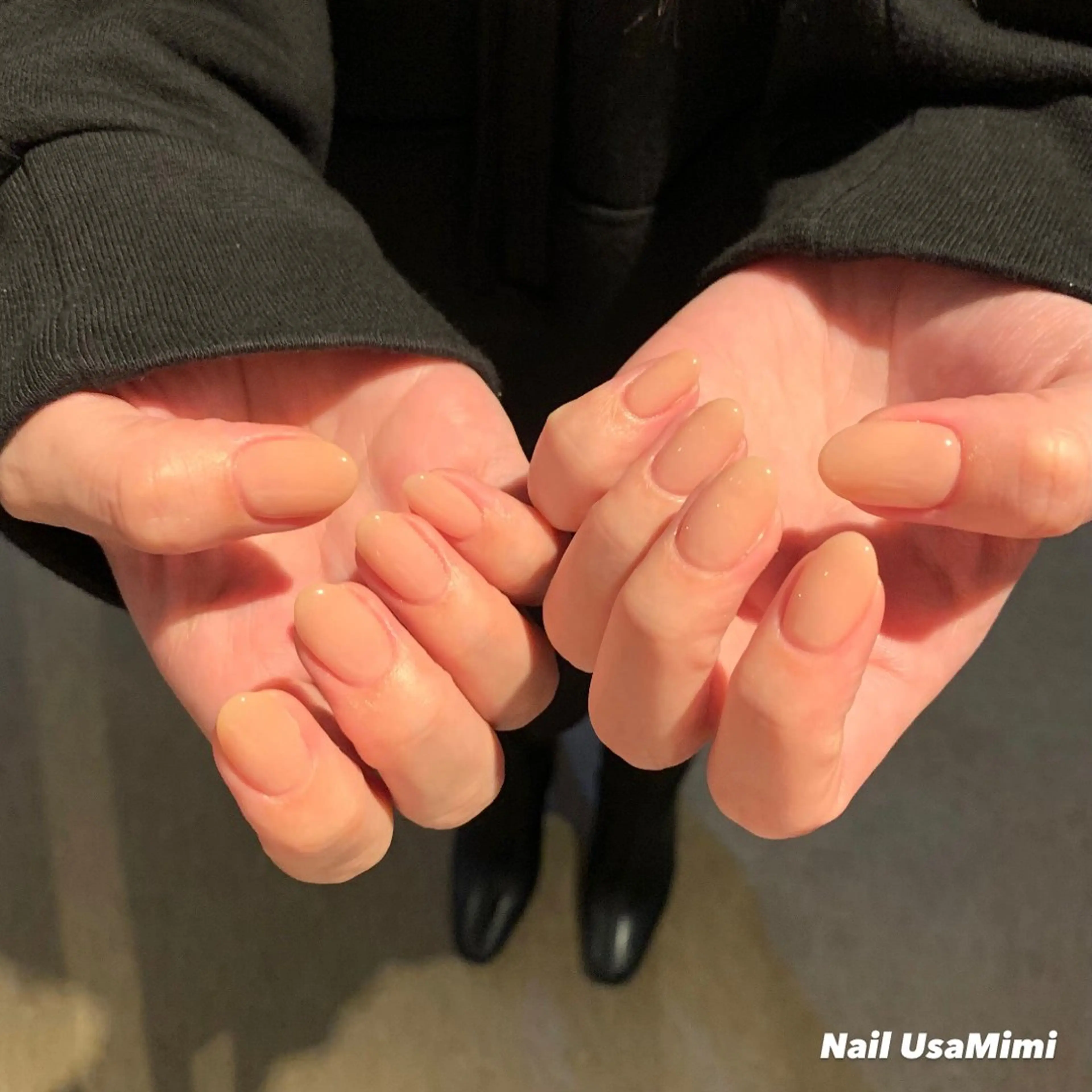 ネイル ジェルネイル マグネットネイル 持ち込み ワンカラーネイル パラジェル 本町ネイルNail UsaMimiのネイルデザイン