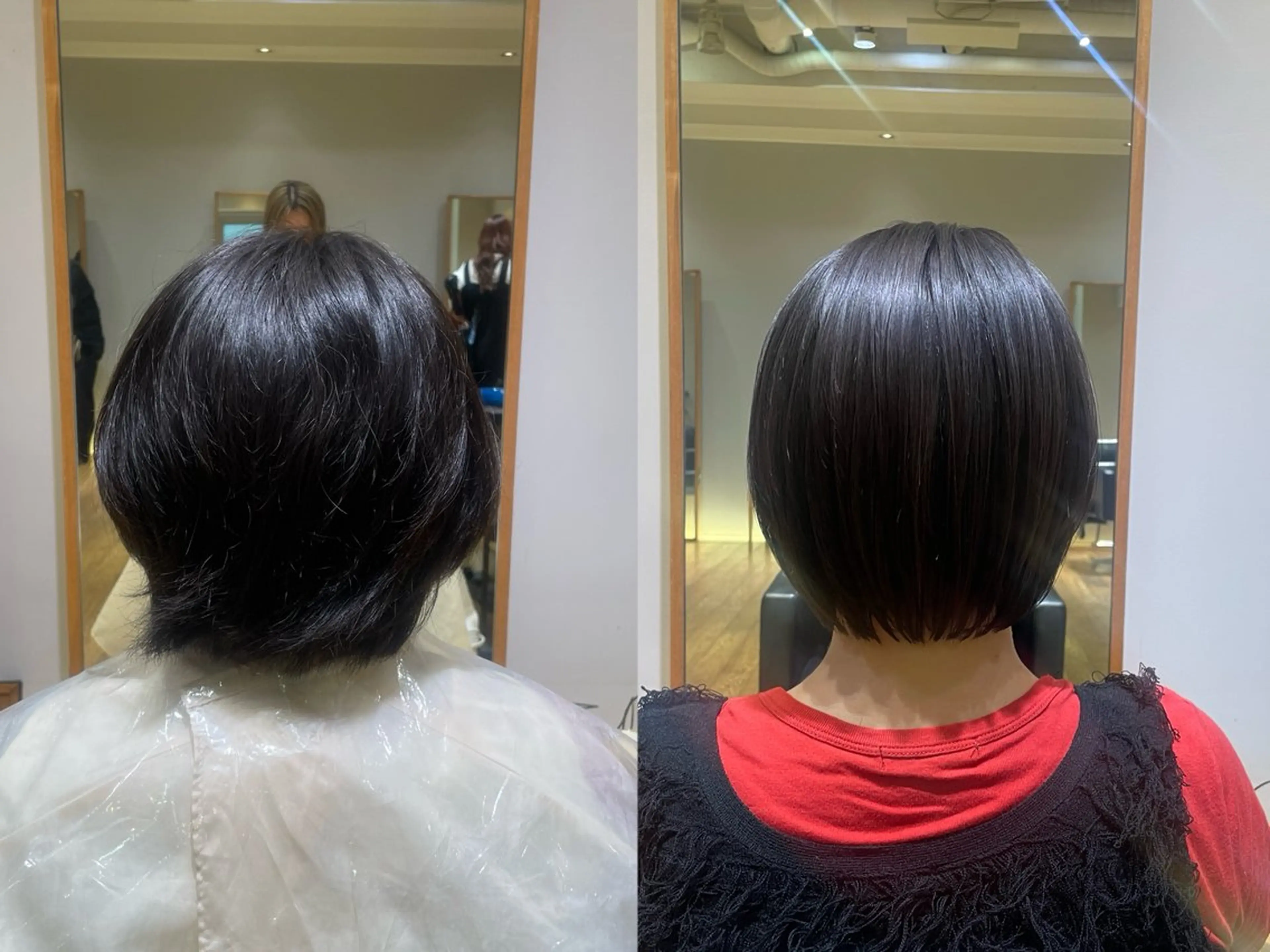 ショート パーマ カット 縮毛矯正 縮毛矯正/レイヤー /ひかるのヘアスタイル