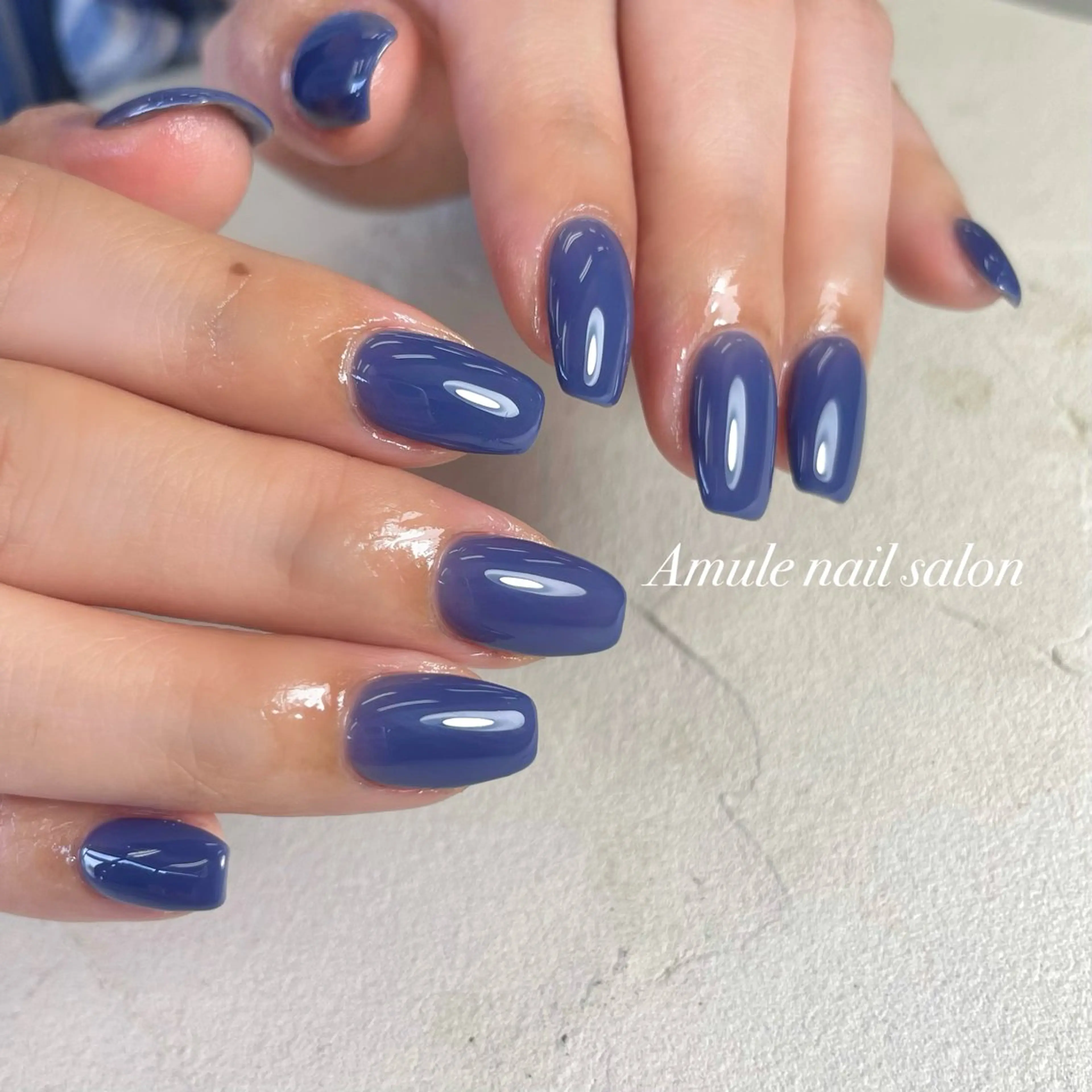 ネイル ワンカラーネイル Amule Belleのネイルデザイン