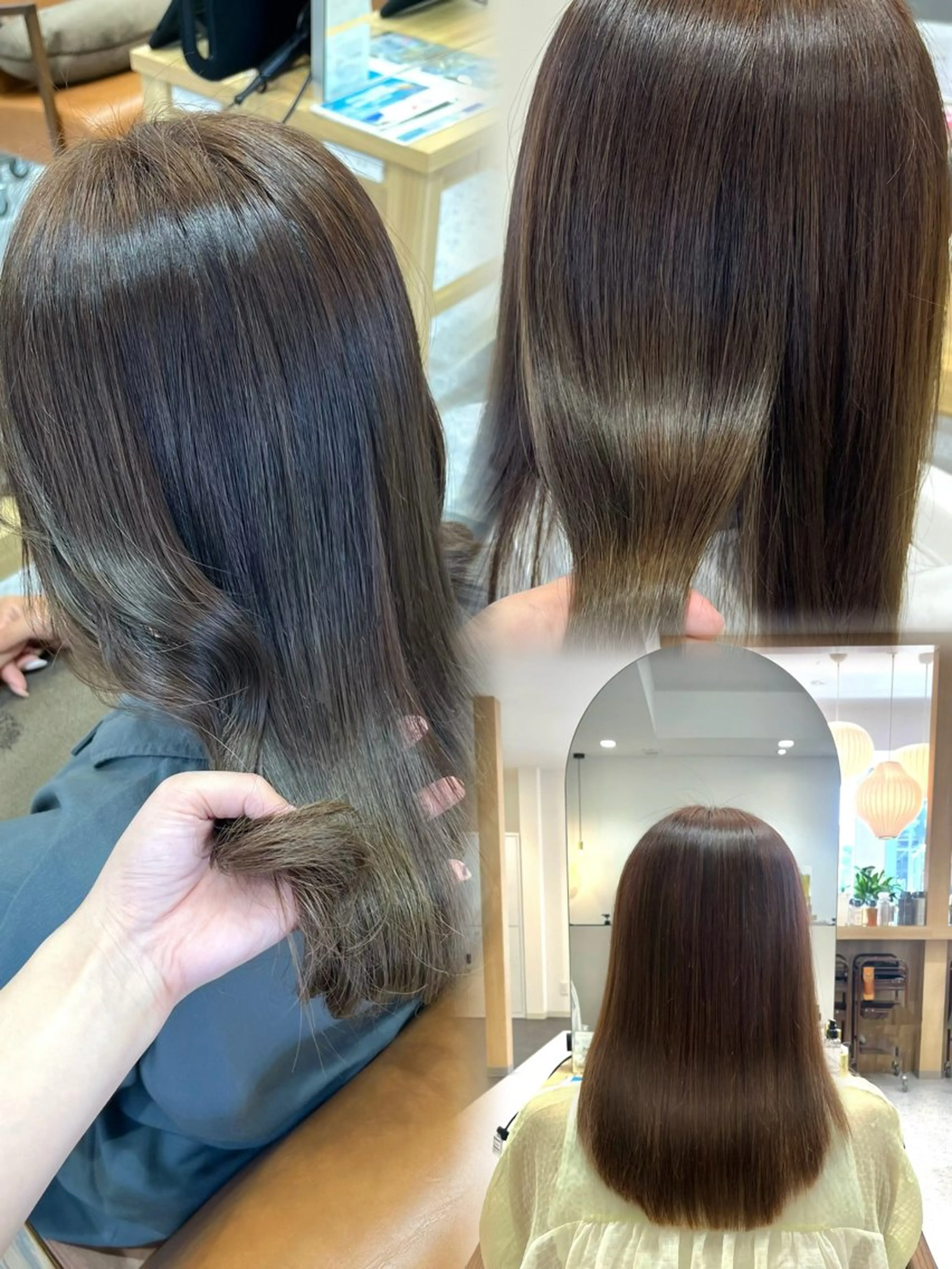 ロング カラー カット ヘアカラー MIZUKI🫧ྀི 韓国ヘアAFLOATのヘアスタイル