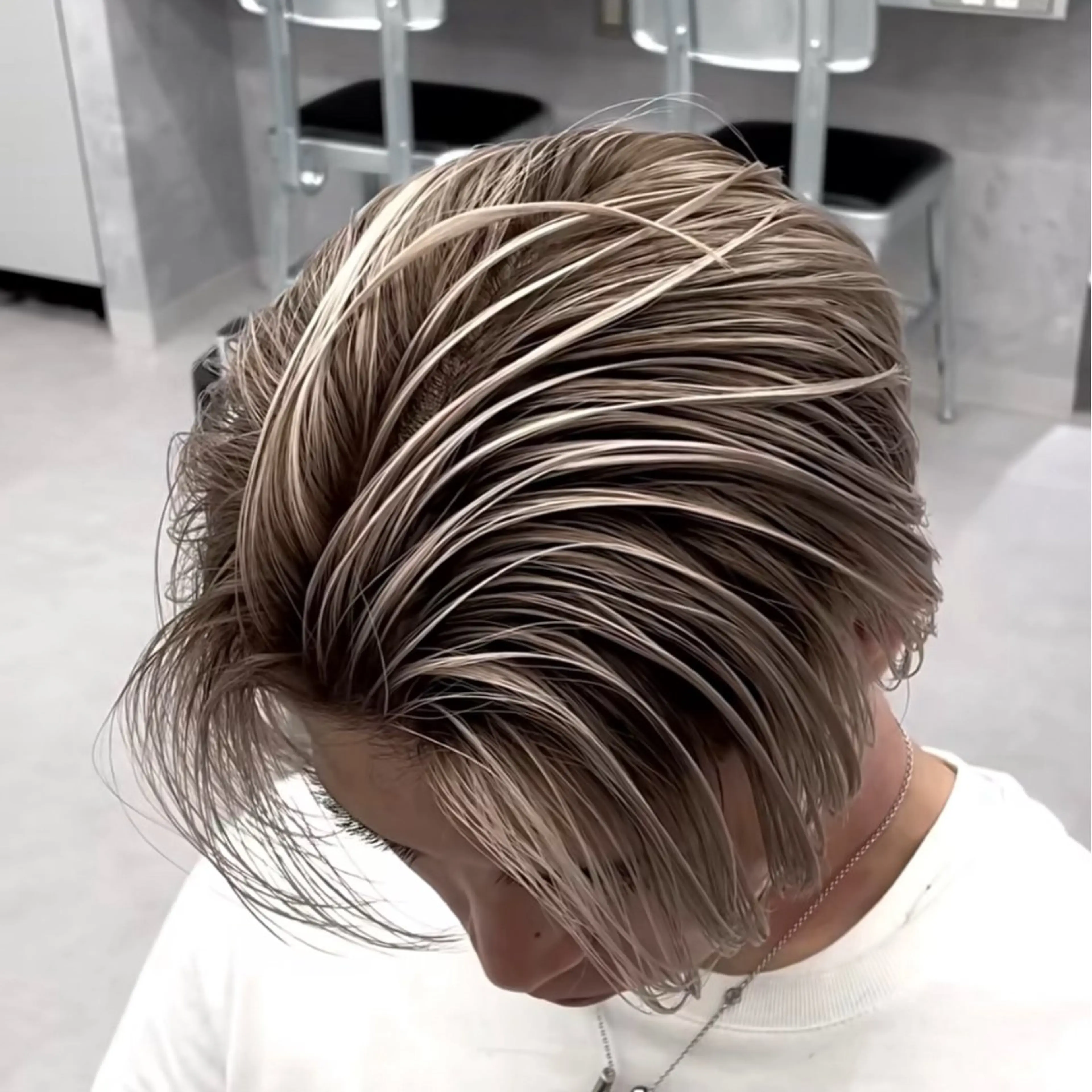 カラー メンズ メンズバレイヤージュ バレイヤージュ カットモデル募集 Gakutoのヘアスタイル