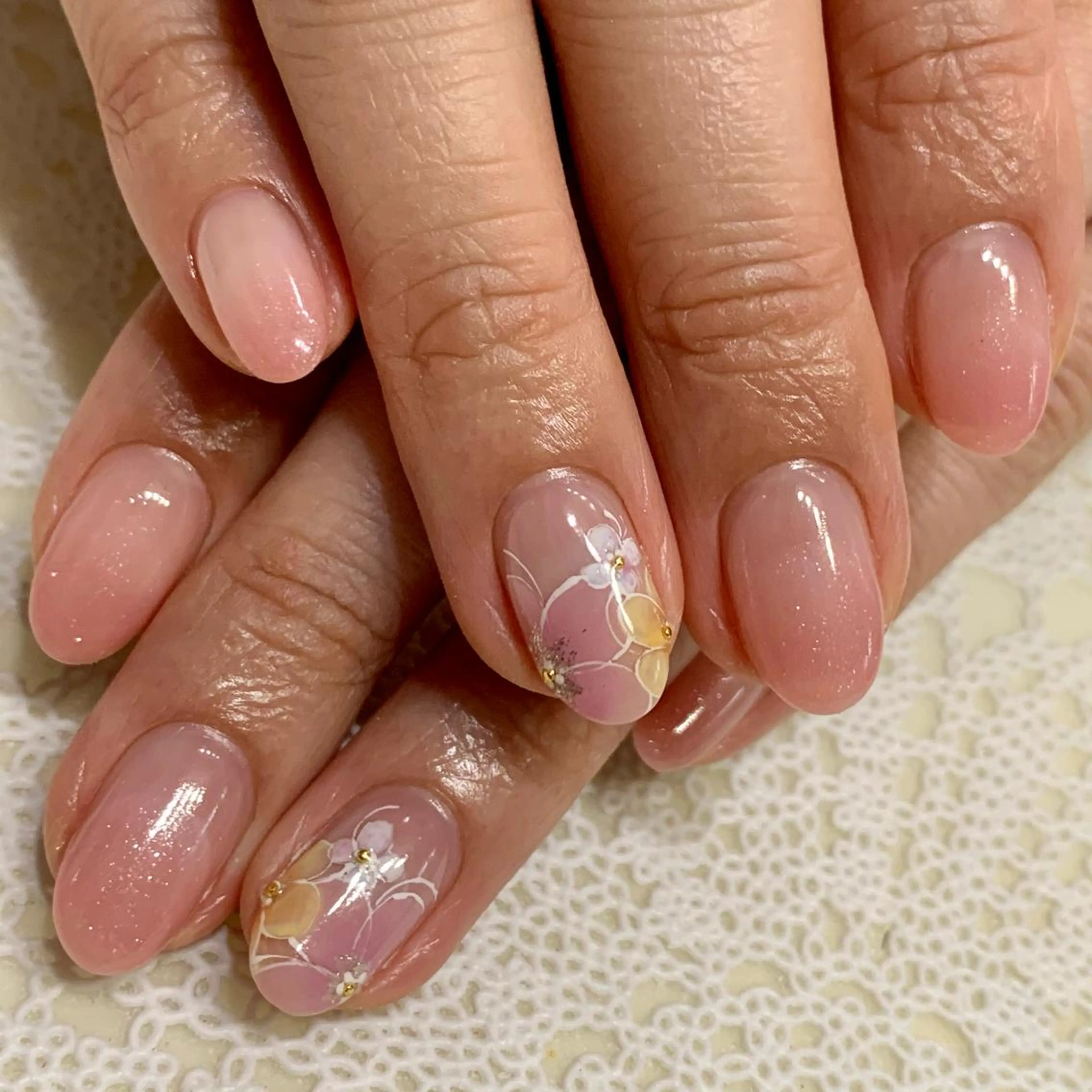 ネイル オフィスネイル シンプルネイル nonaMe 森のネイルデザイン