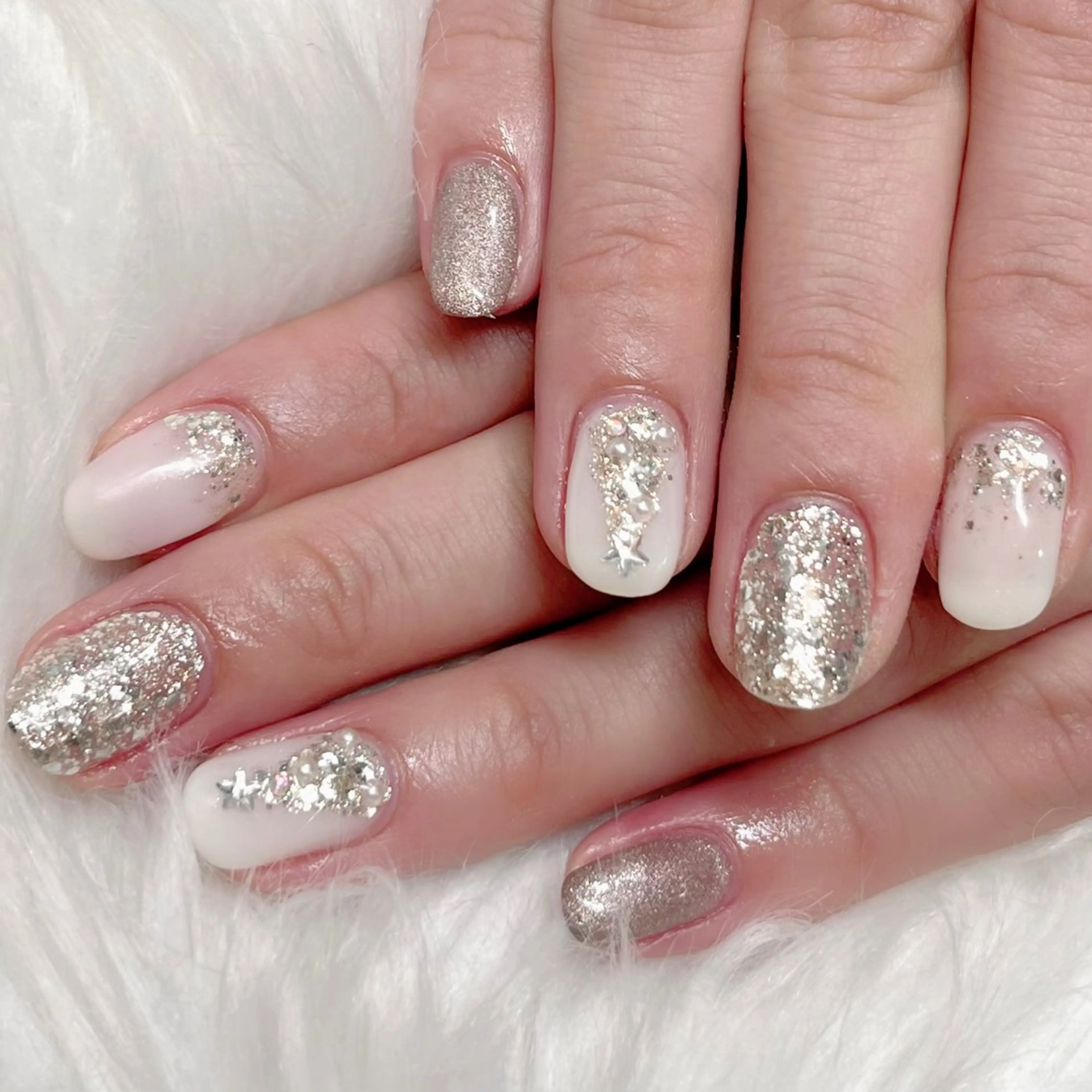 ネイル 冬ネイル クリスマス はあとねいる中洲川端 ★Mieのネイルデザイン