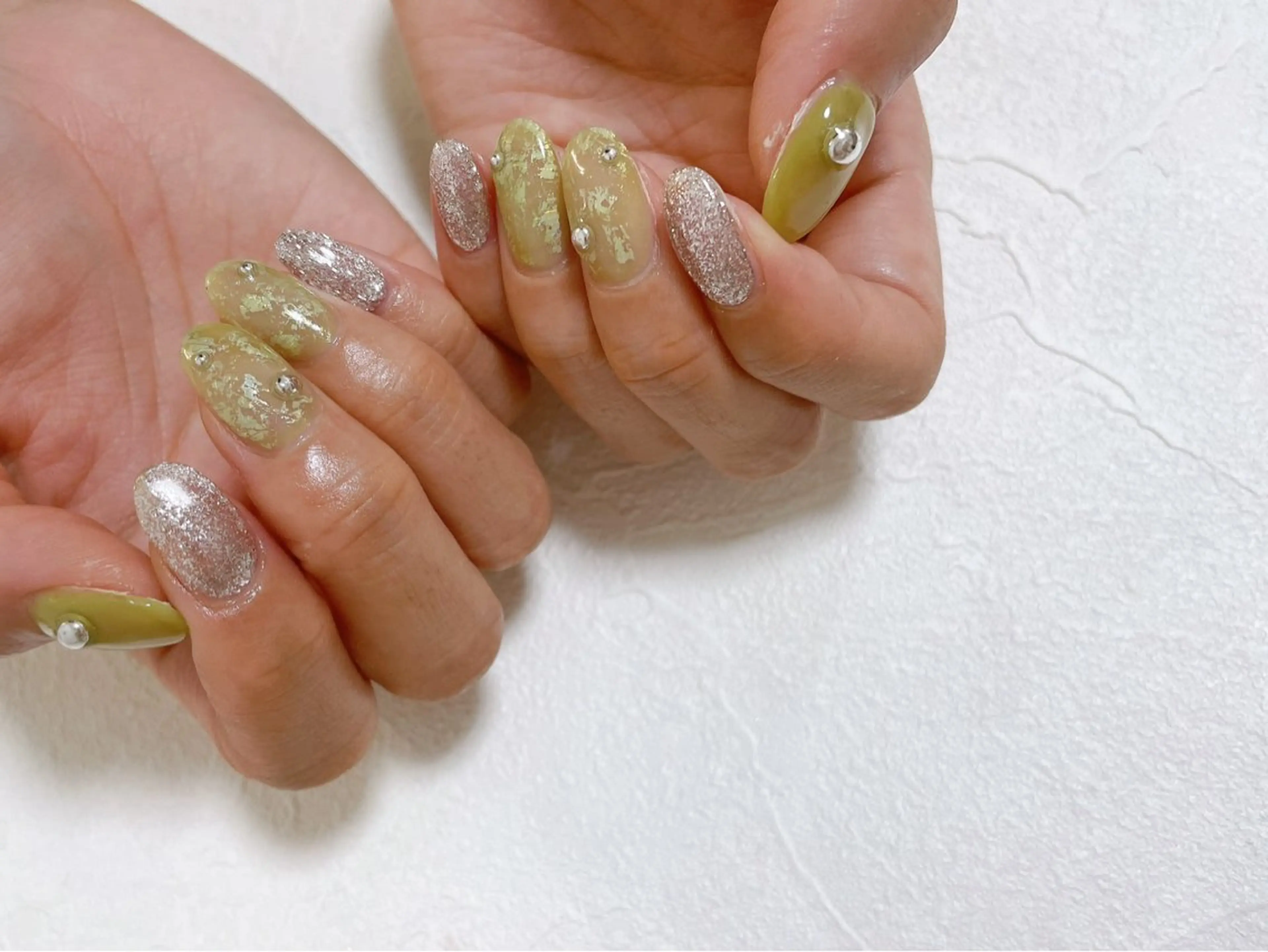 ネイル オーロラネイル フットネイル フレンチネイル ジェルネイル 韓国ネイル ハンドネイル kiki nail たまプラーザのネイルデザイン