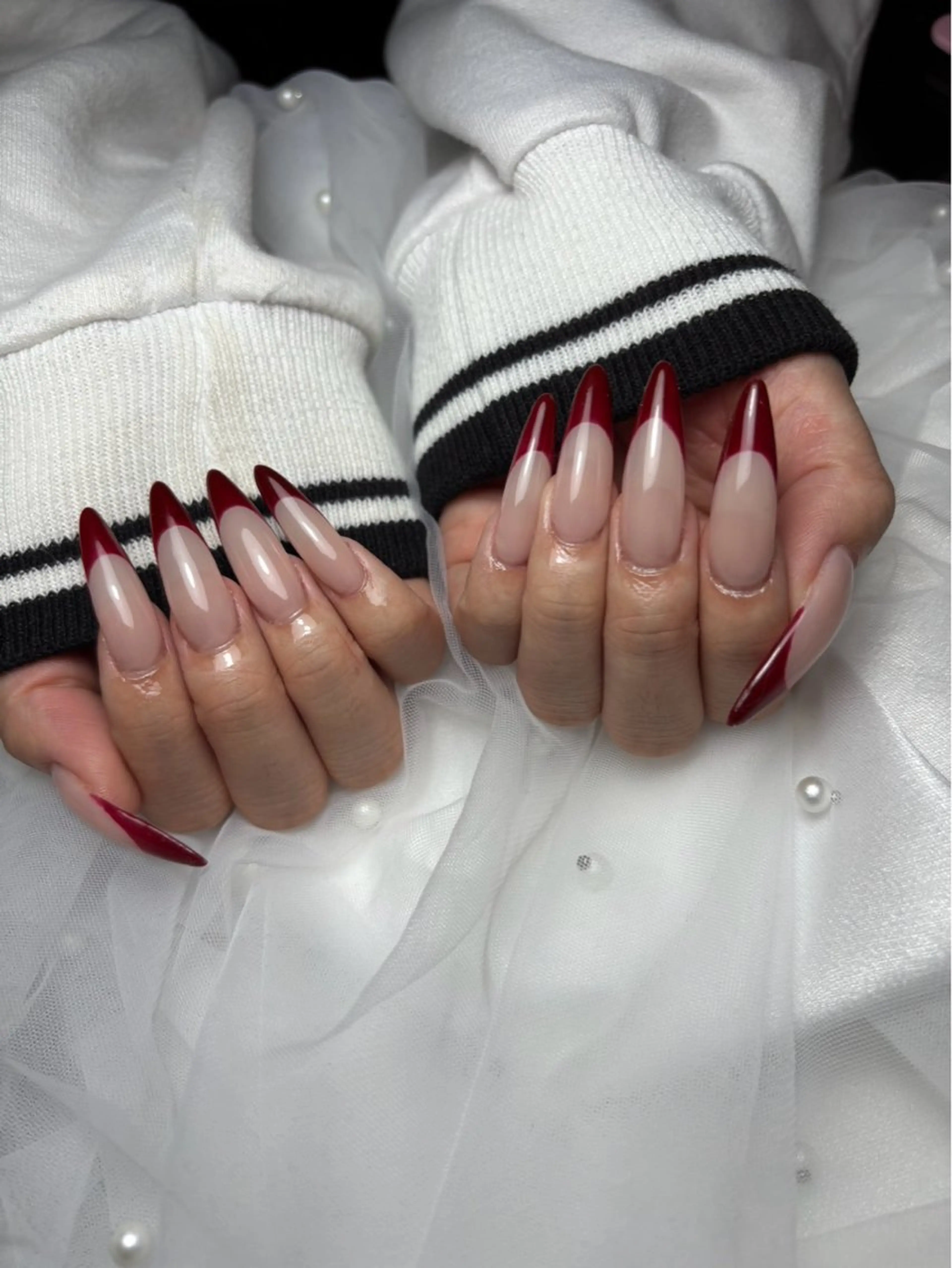 ネイル フレンチネイル 南草津 Lupinusのネイルデザイン