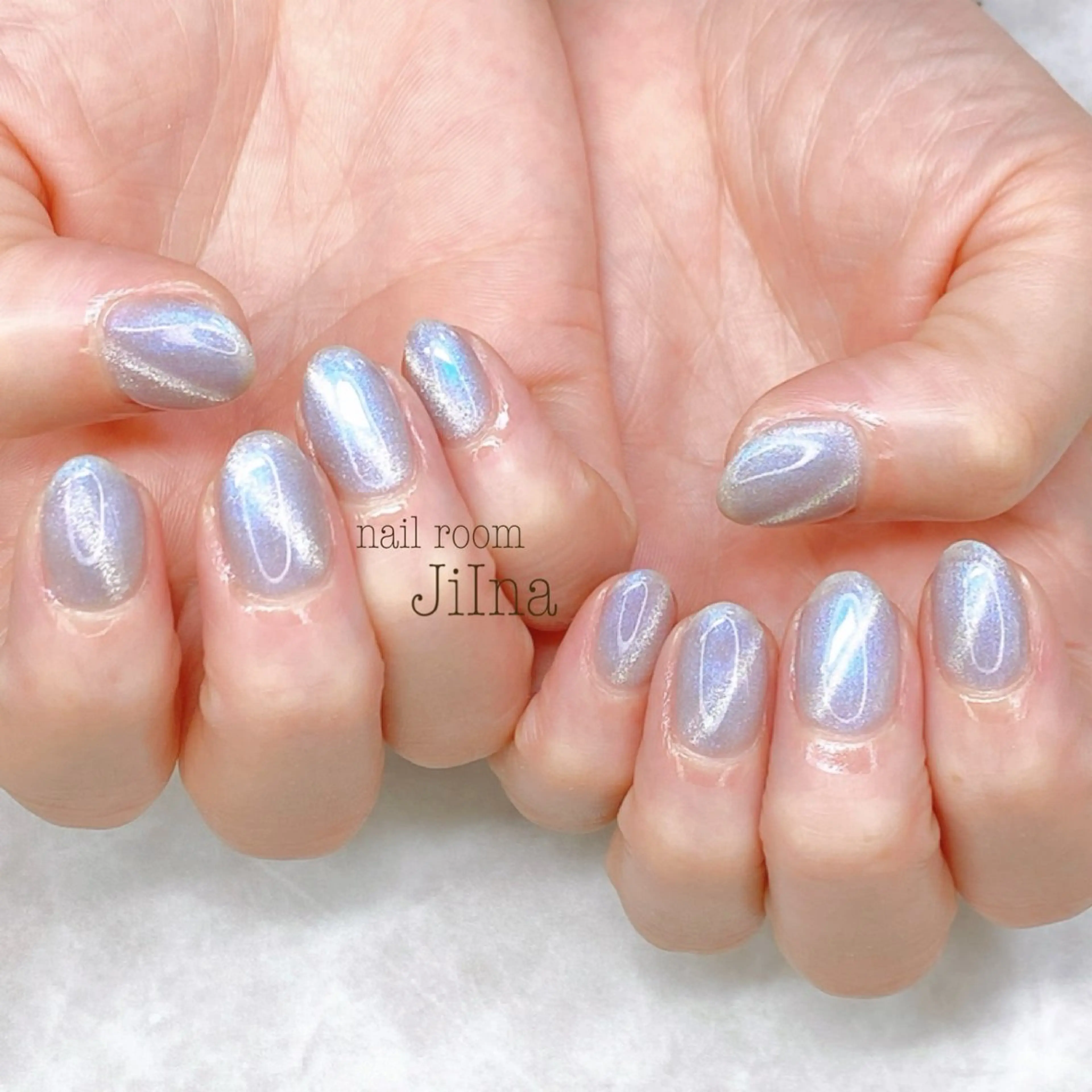 ネイル マグネットネイル マグネットワンカラー ワンカラーネイル JiIna nailのネイルデザイン