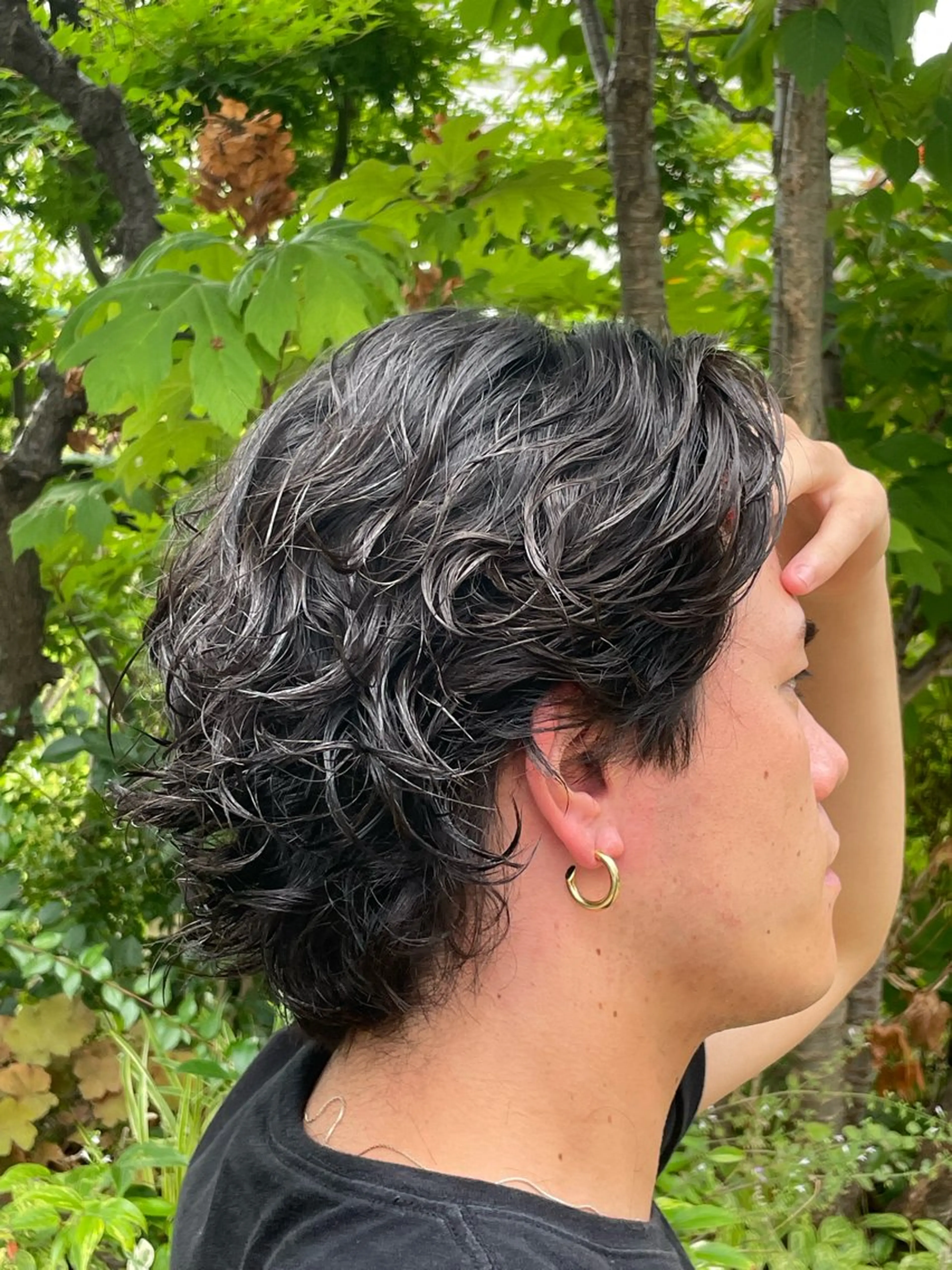 パーマ メンズ 武田 駿兵のヘアスタイル