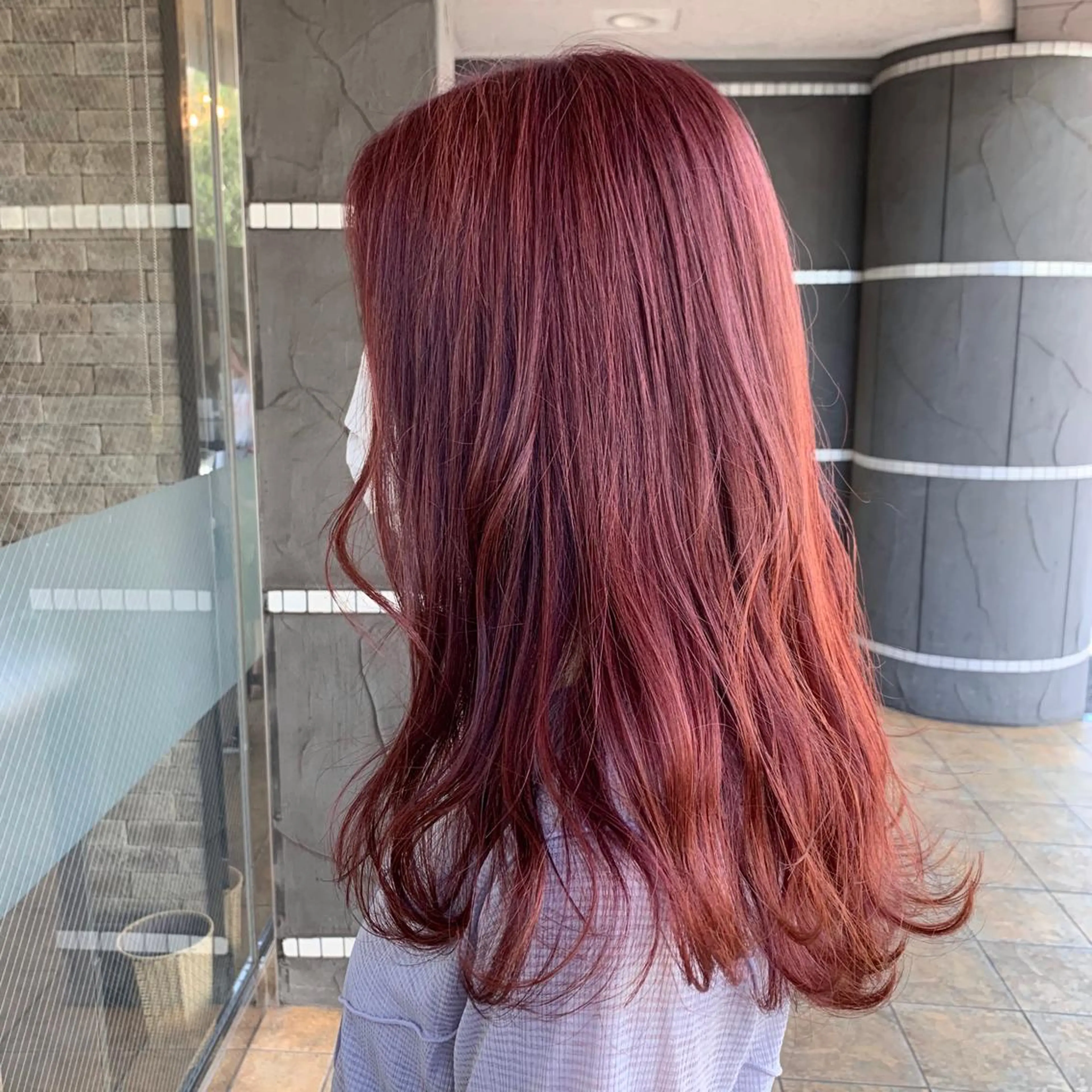 セミロング カラー HairDesign Azurのヘアスタイル