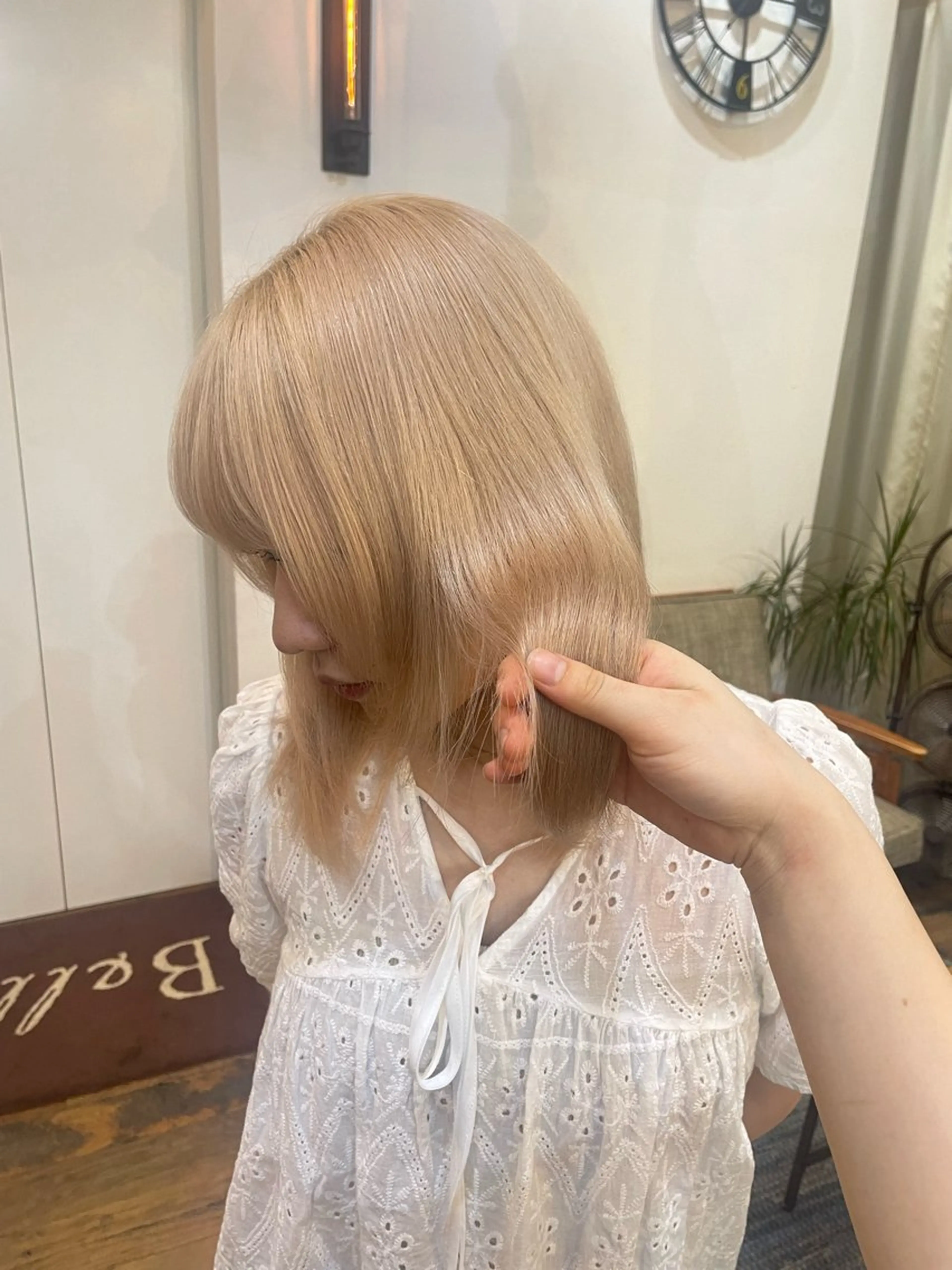 ミディアム kahona/カラー /縮毛矯正/銀座のヘアスタイル