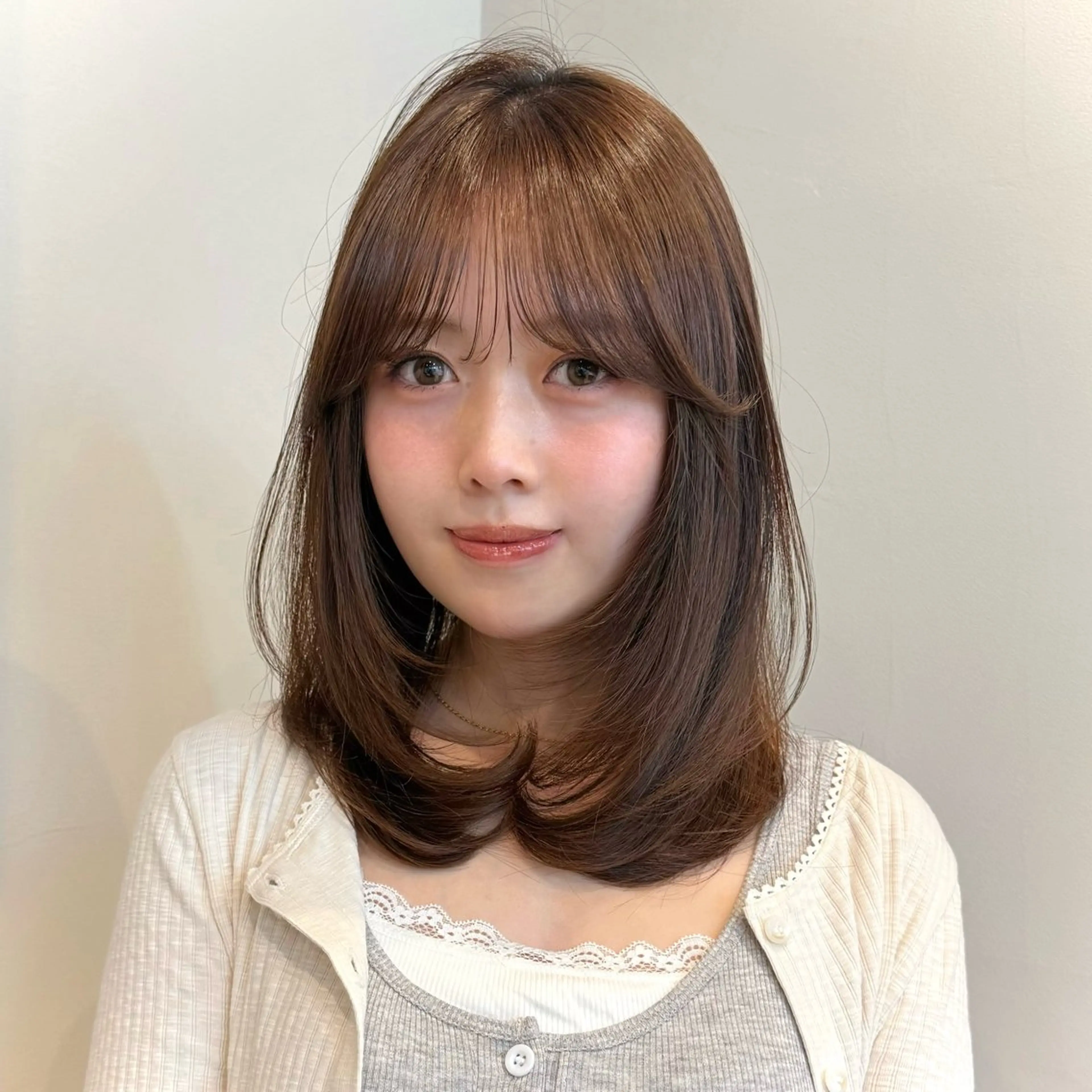 ミディアム カラー カット ヘアカラー トリートメント レイヤー/艶カラー /sora🌙✨️のヘアスタイル