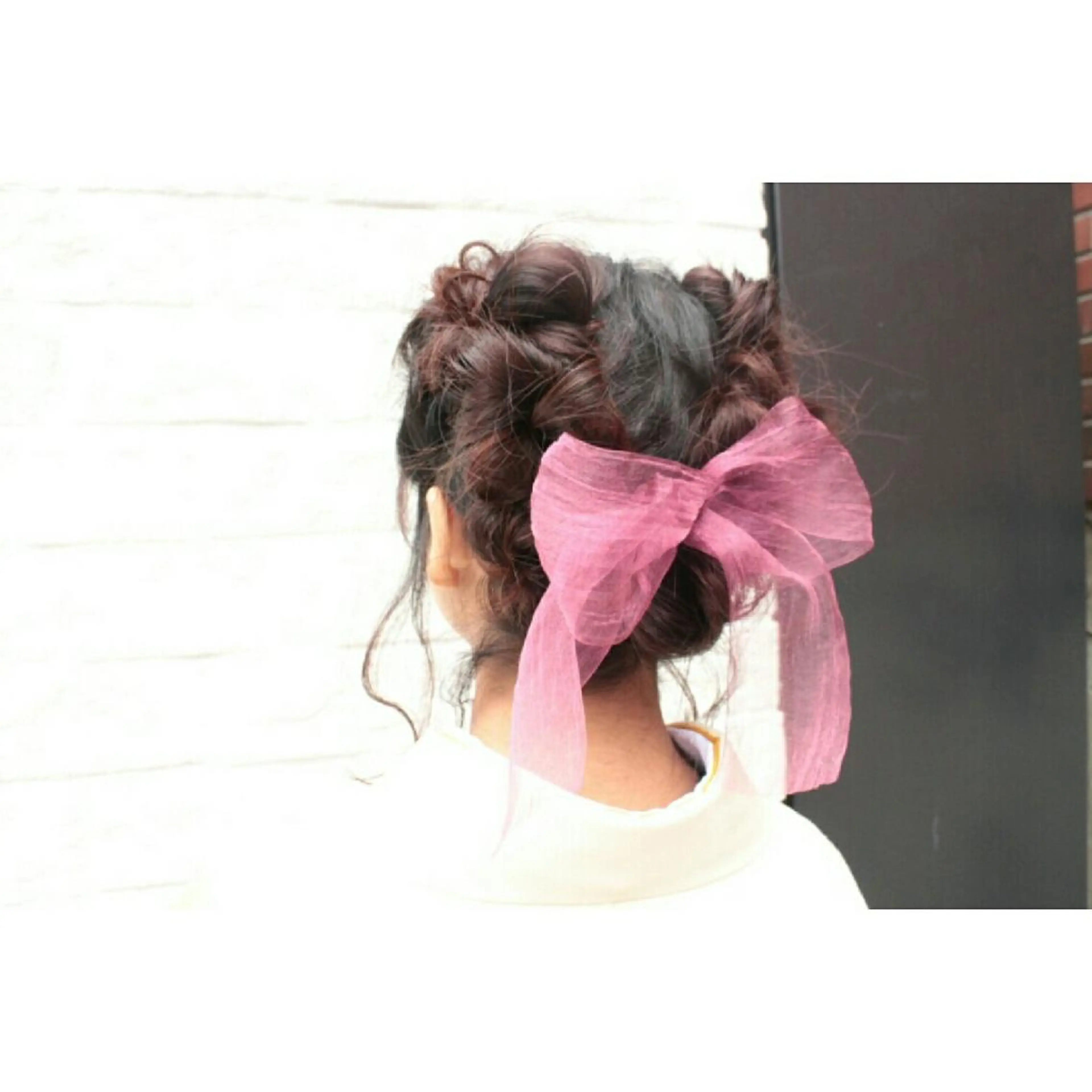 ヘアアレンジ Click所属・クニモトハルナ ボブ/柔らかカラーのヘアスタイル