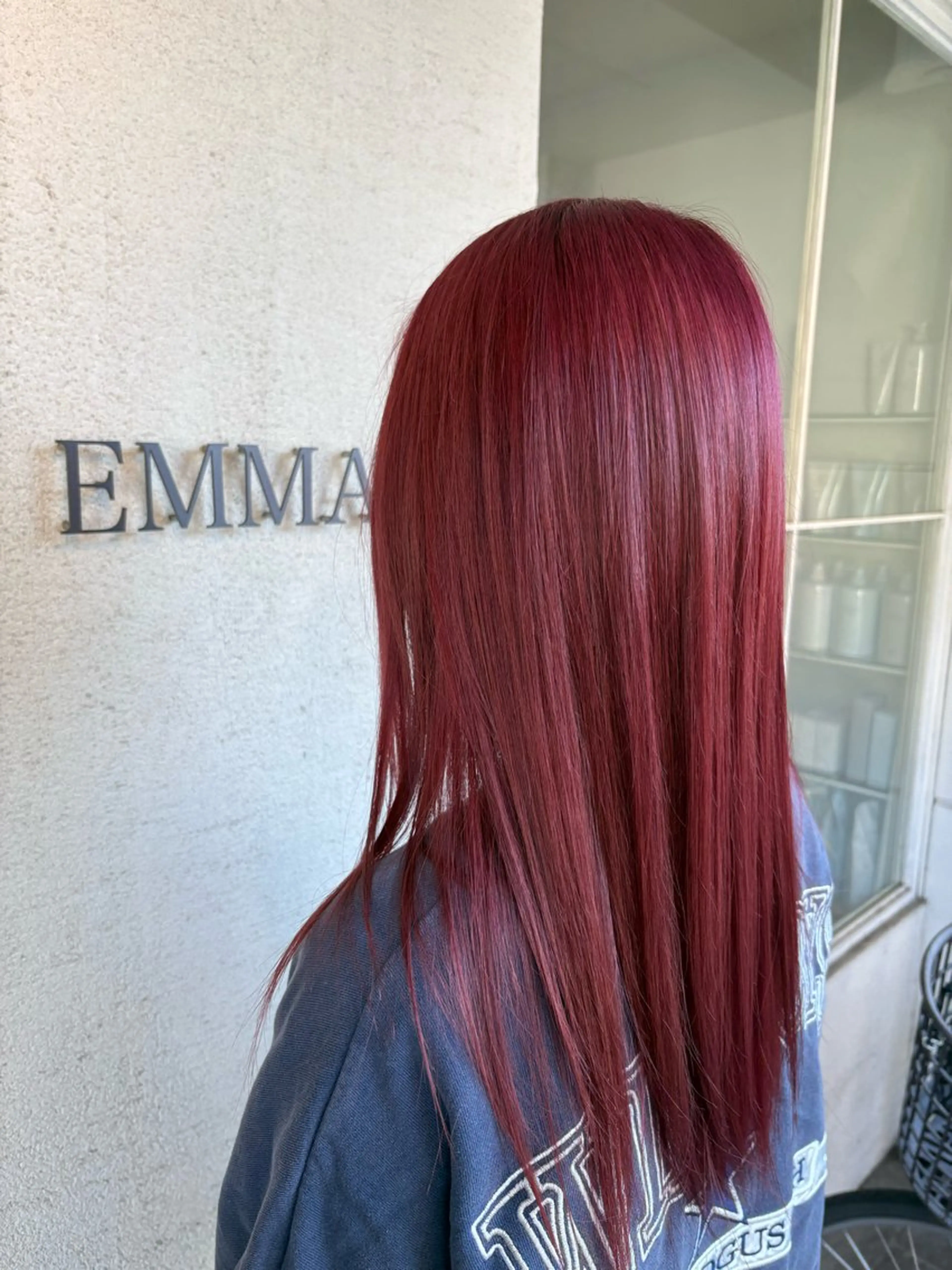 カラー ブリーチ レッドカラー ヘアカラー 🫧すずき ももか🫧のヘアスタイル