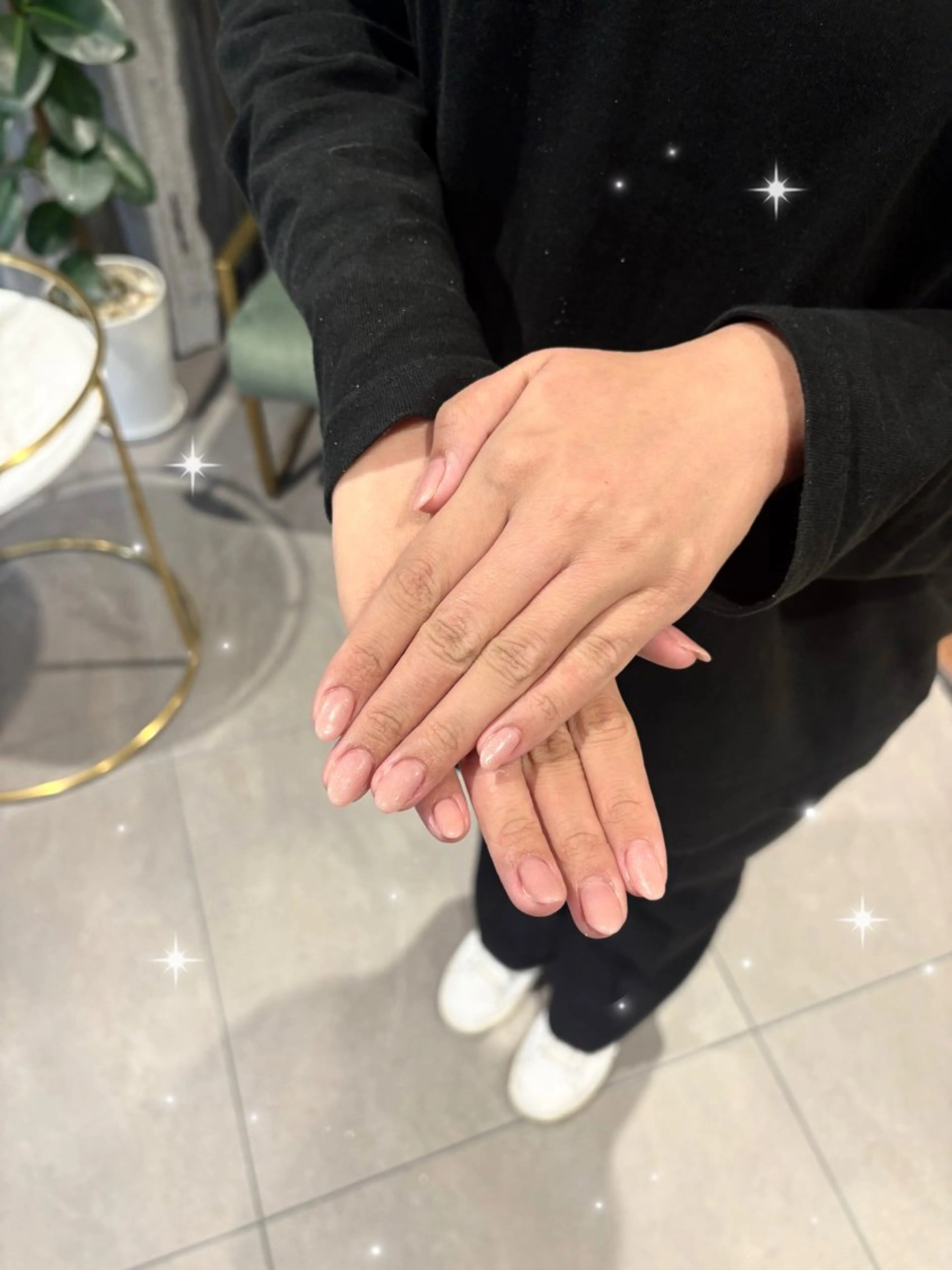 ネイル キラキラネイル ラメ(グリッター) ワンカラーネイル ピンク シンプルネイル 🎀RinRin🎀 Nail💅二子玉川のネイルデザイン