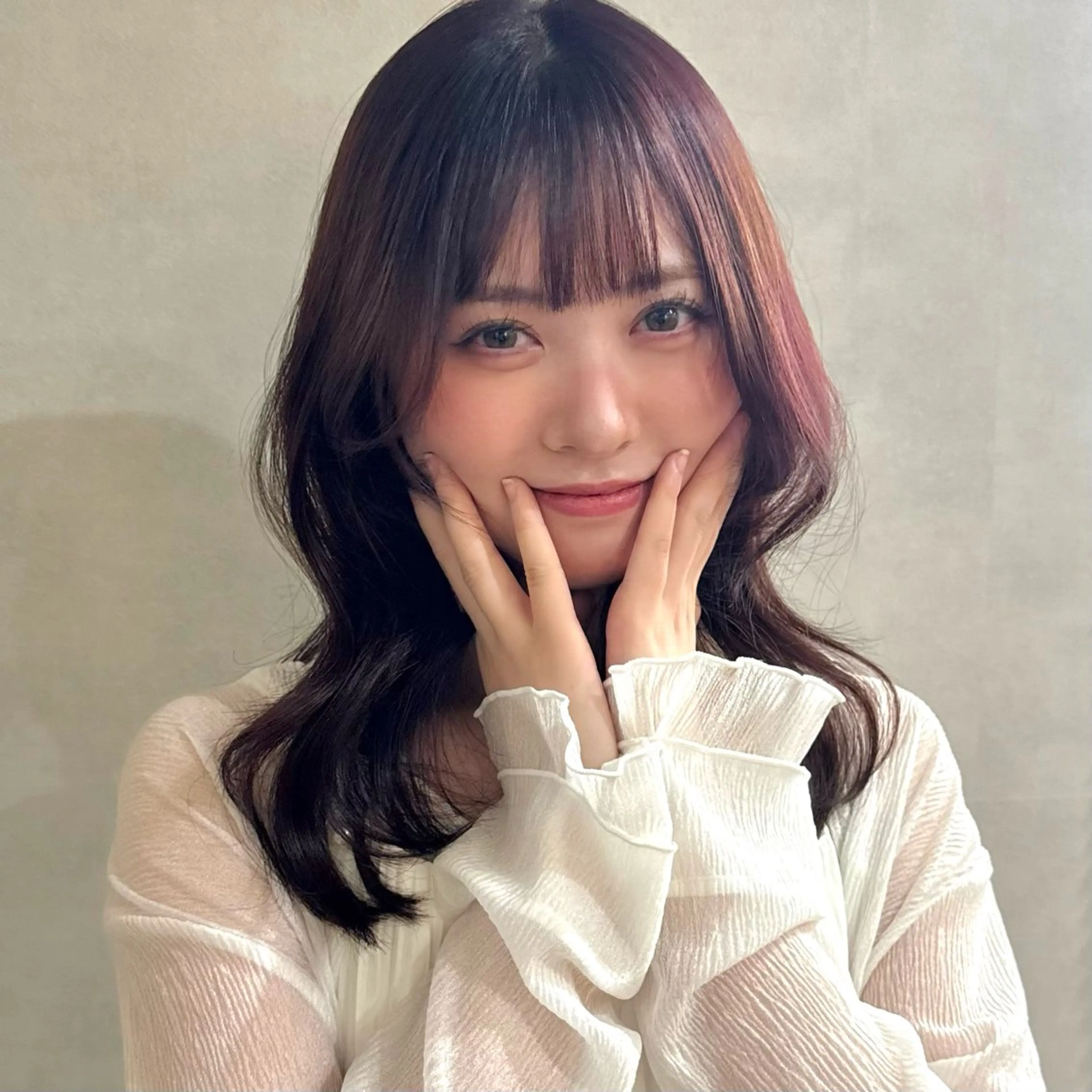 ミディアム カラー ラベンダーカラー ピンクカラー ヘアカラー Lita./ 大賀ひかり🧁🫧のヘアスタイル