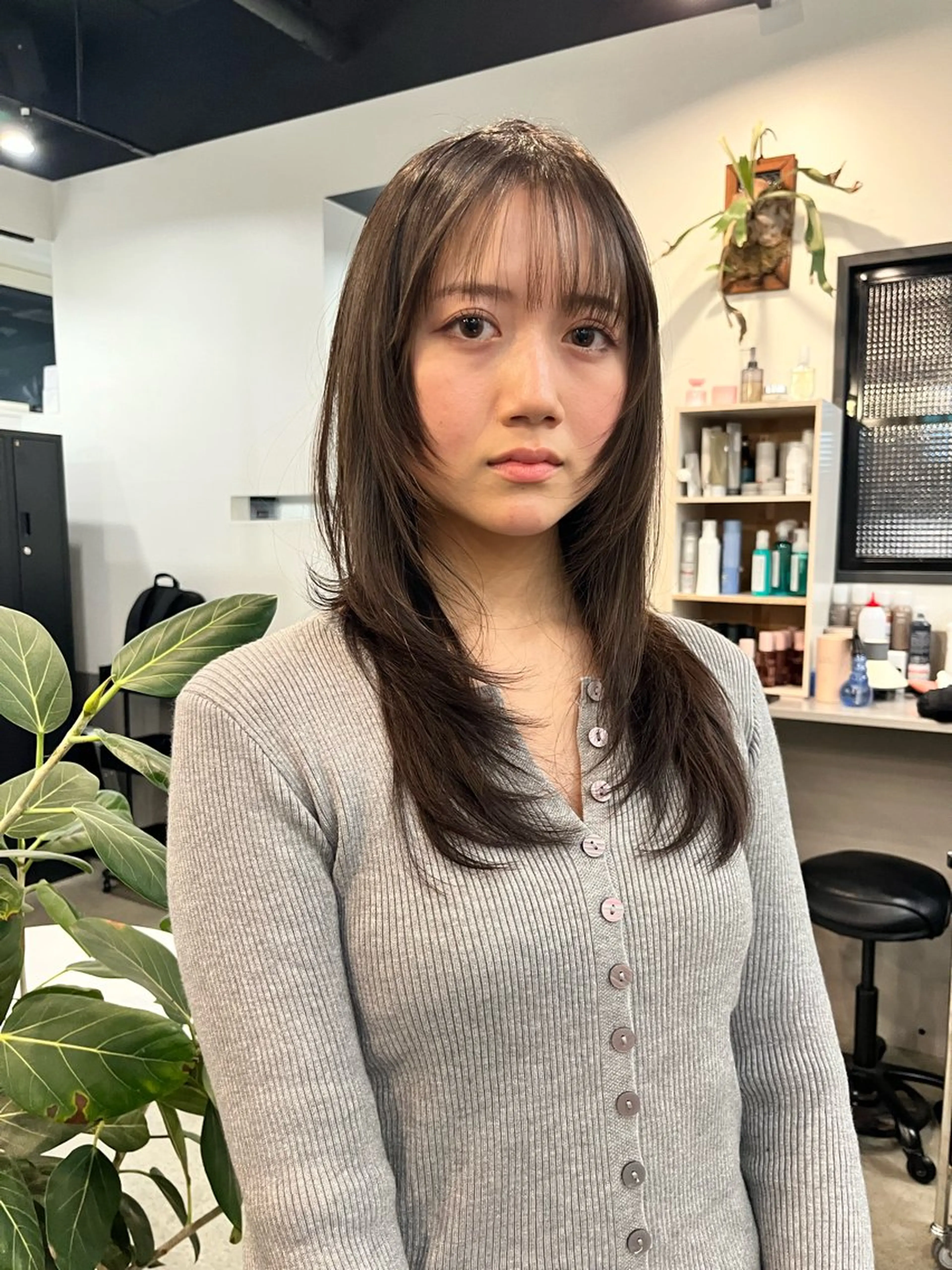 ロング ハッシュカット カット dogstar小林諒 パーマ/レイヤーのヘアスタイル