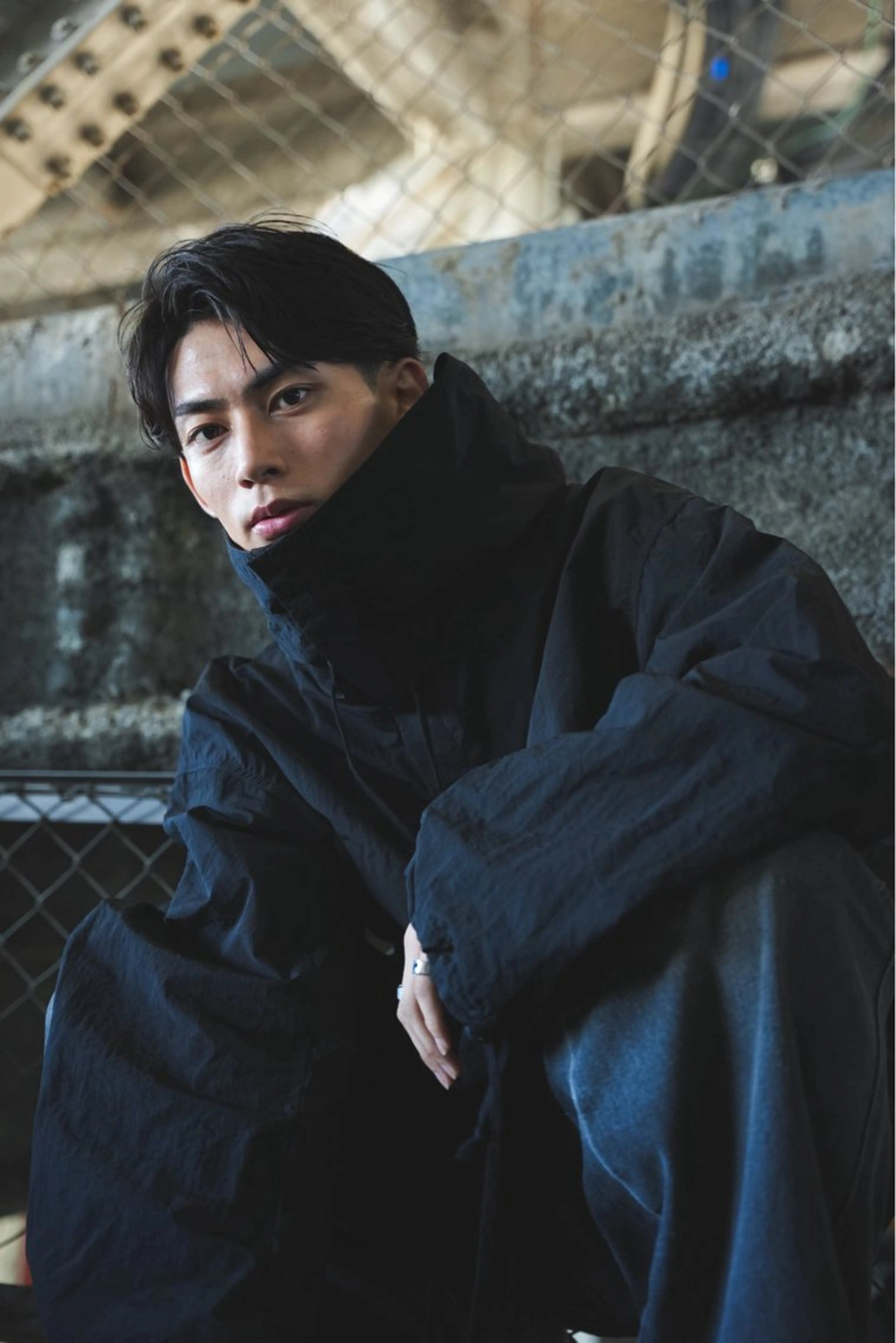 ショート パーマ メンズ メンズパーマ カット パーマ スパイキーショート パーマ　具志堅　太志のヘアスタイル