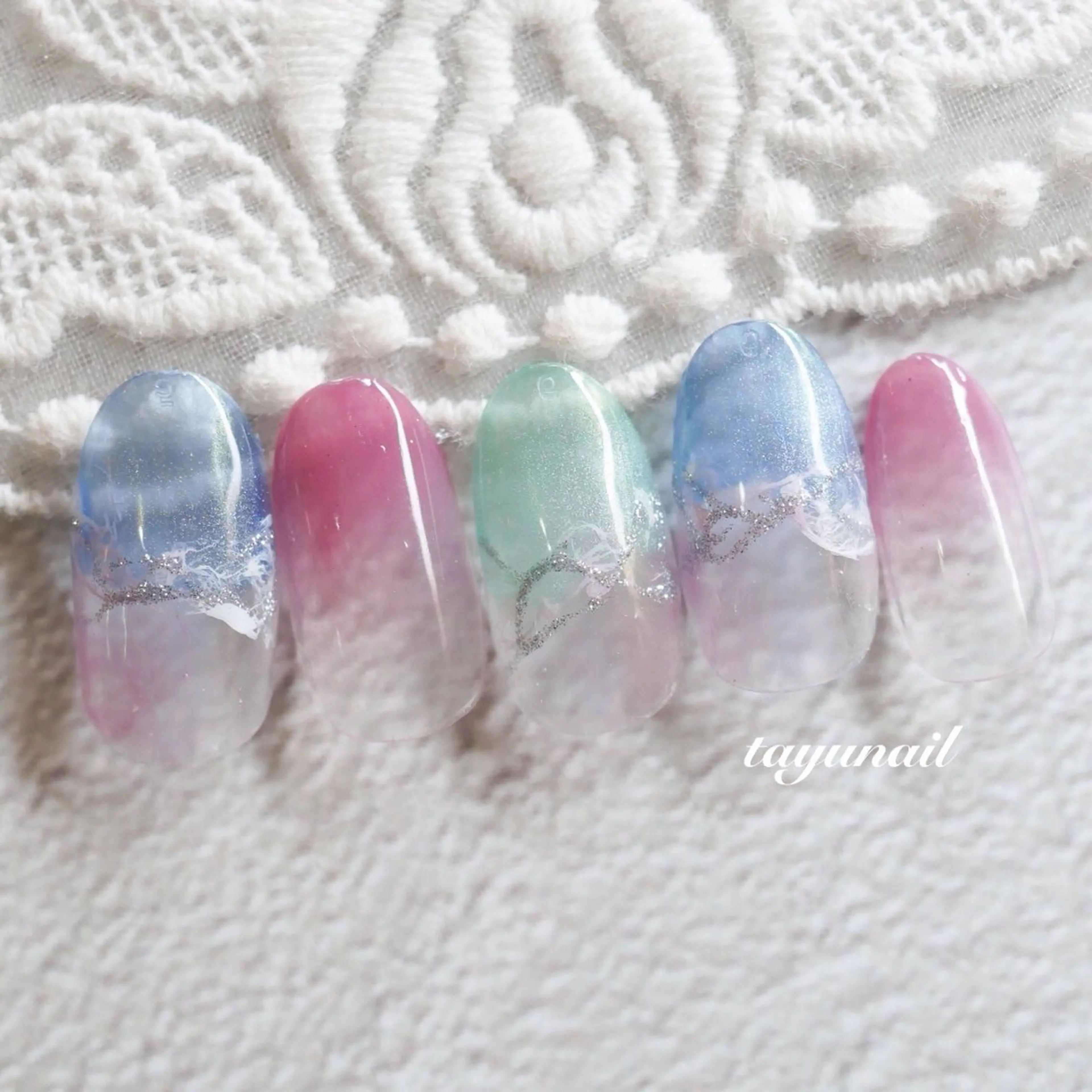 ネイル アートネイル ジェルネイル パラジェル ハンドネイル ネイルサロン・ネイルスクール　たゆnail所属・ネイルサロン 【たゆnail】のネイルデザイン