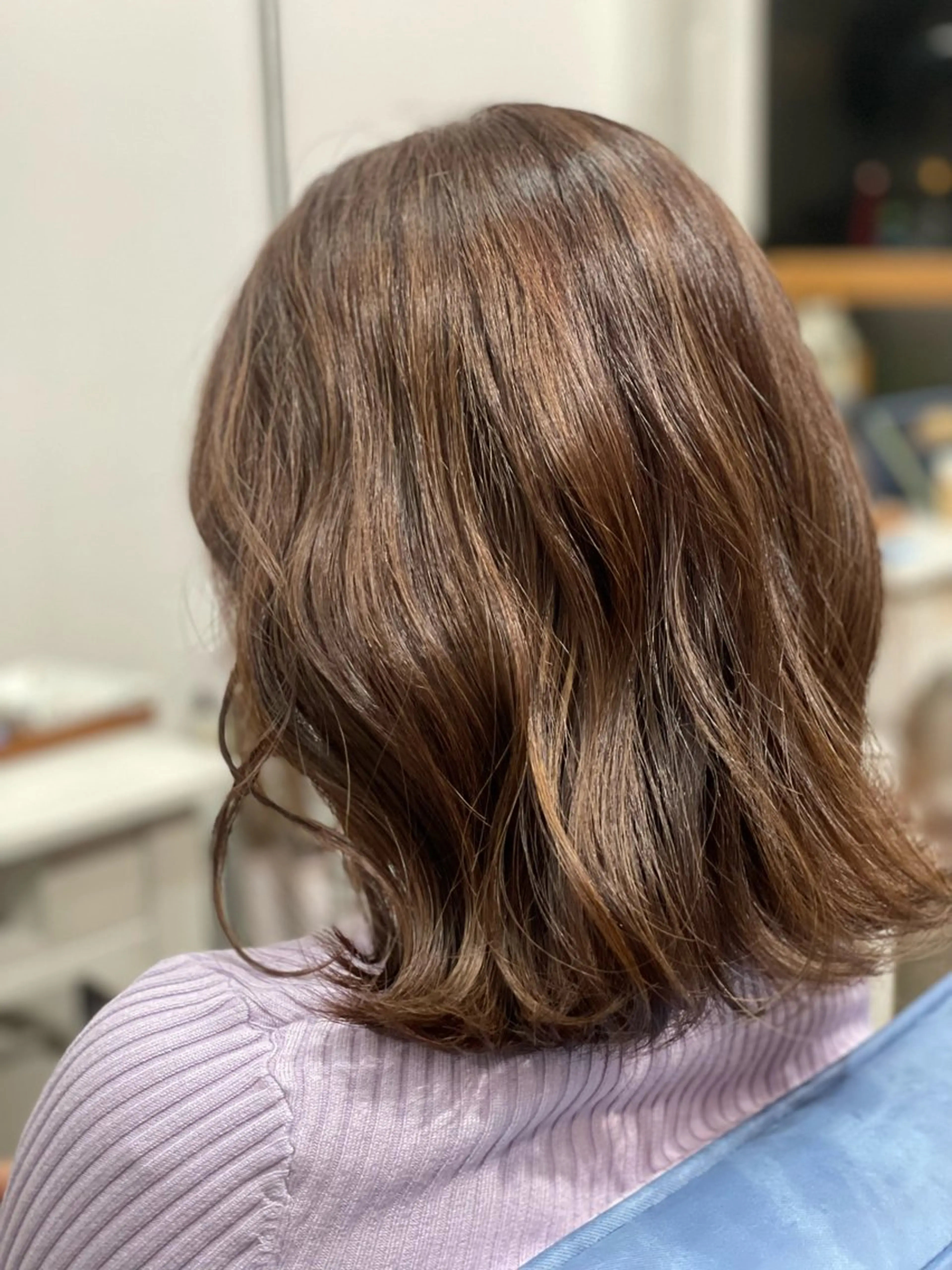 セミロング カラー Snaly カラー特化ページのヘアスタイル