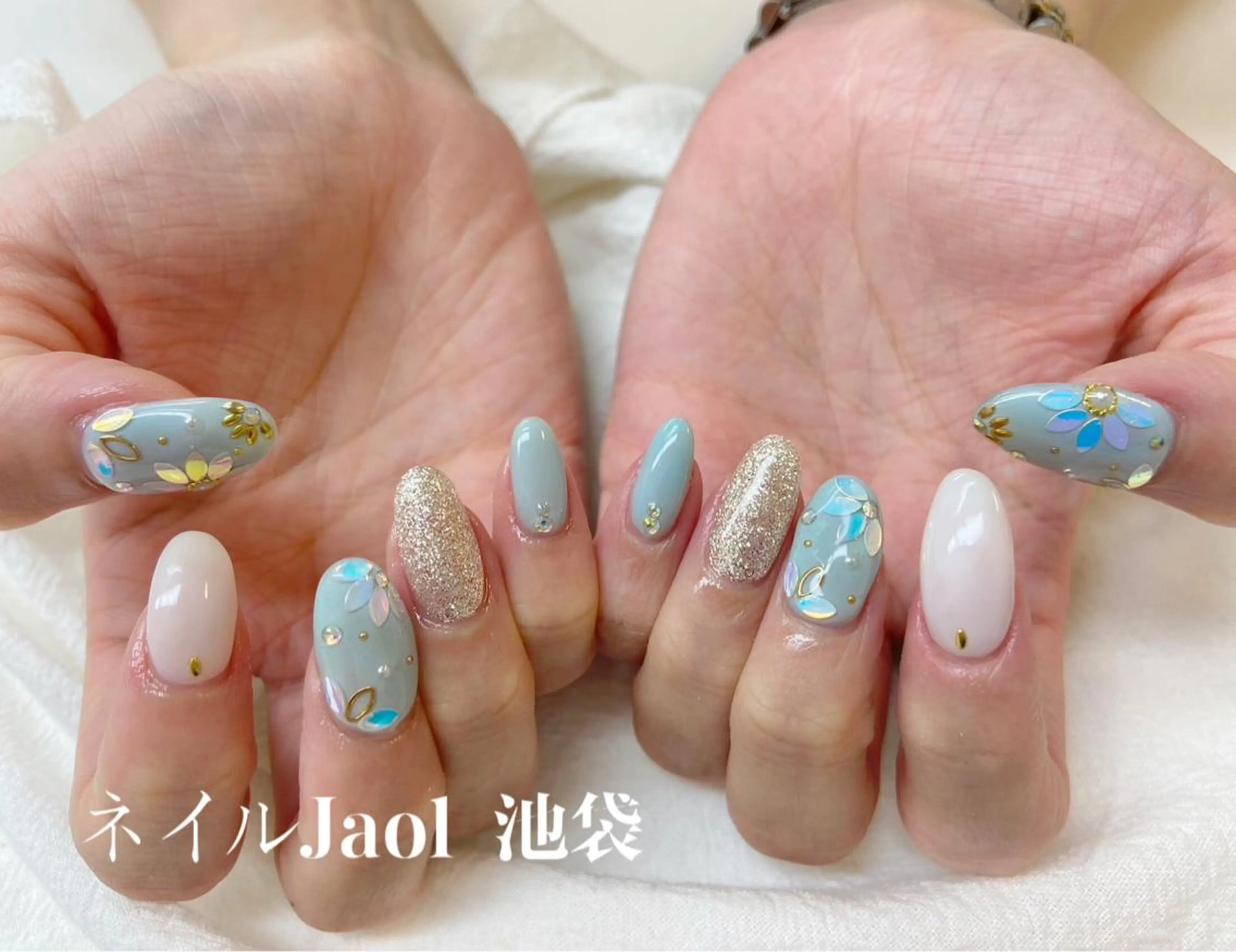 ミディアム ハンドネイル nail jaol池袋店所属・ネイルJaol 池袋のネイルデザイン