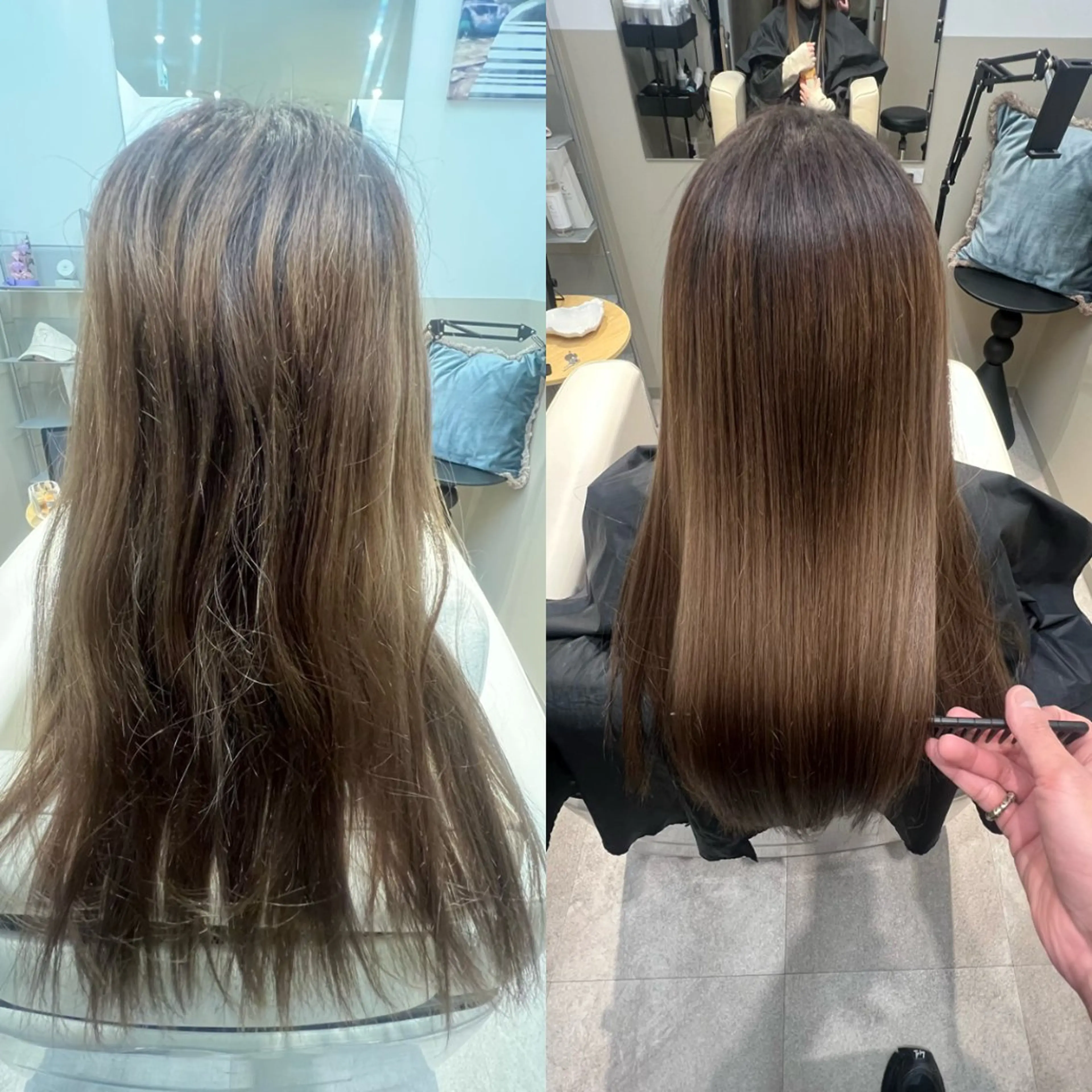 ロング カラー パーマ ブリーチ 縮毛矯正 トリートメント カット ヘアカラー 縮毛矯正 トリートメント SALOWIN神戸三宮Suite店所属・三宮白髪縮毛矯正 美髪特化★神田のヘアスタイル