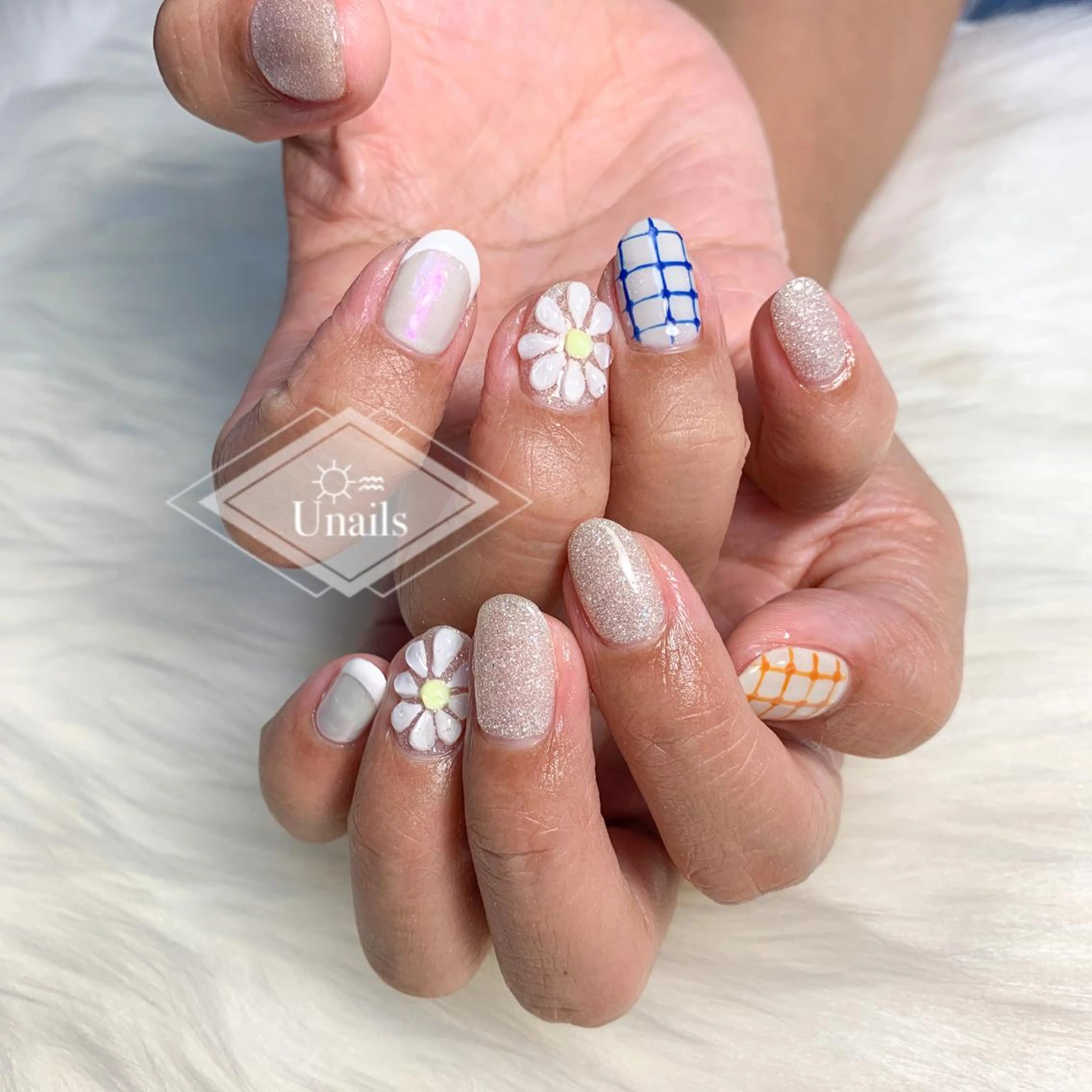 ネイル フラワーネイル ぷっくりネイル U nailsのネイルデザイン