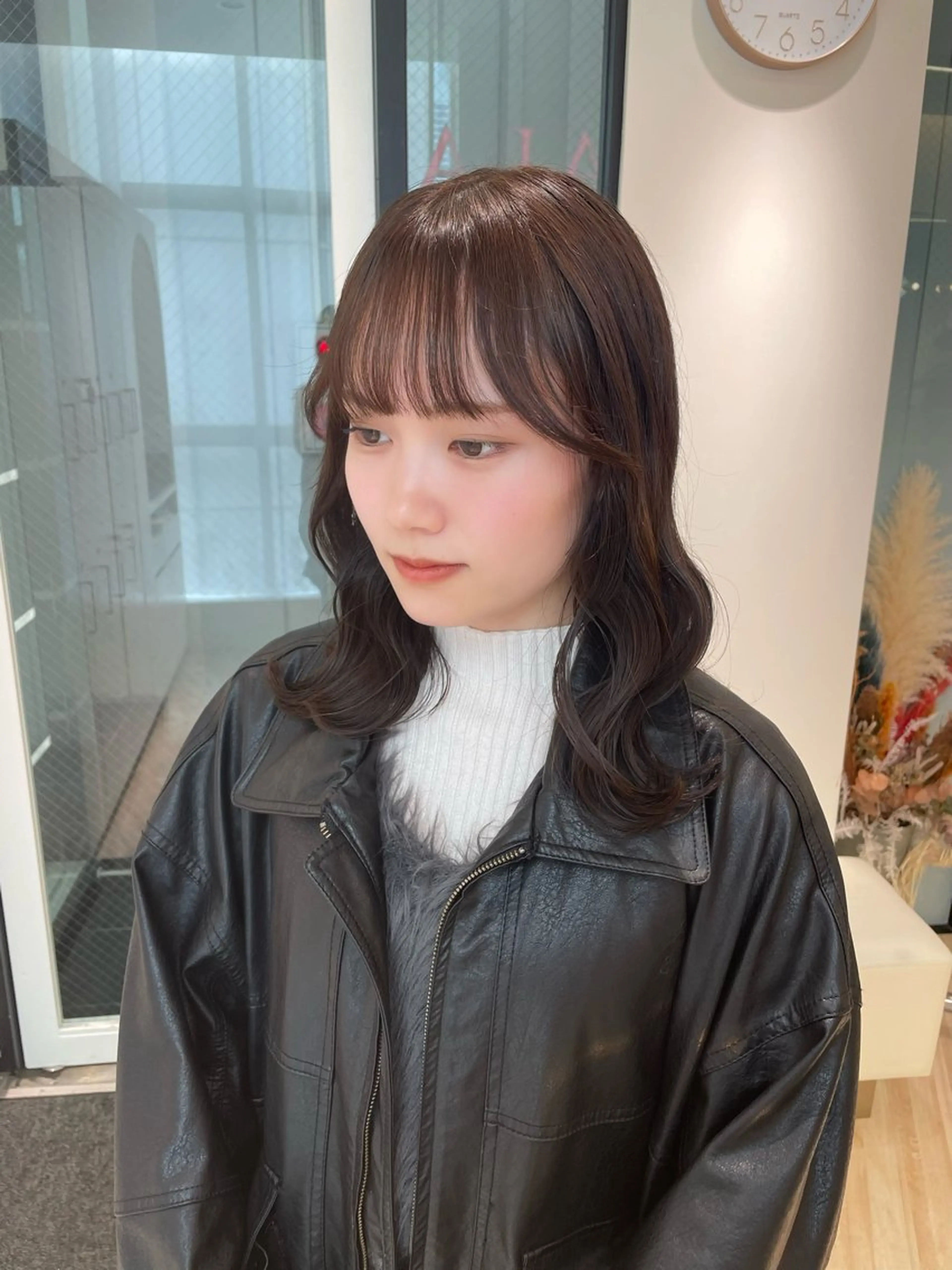 ミディアム カラー カット ヘアカラー トリートメント Parve Mix /頓宮 稚愛🤍のヘアスタイル