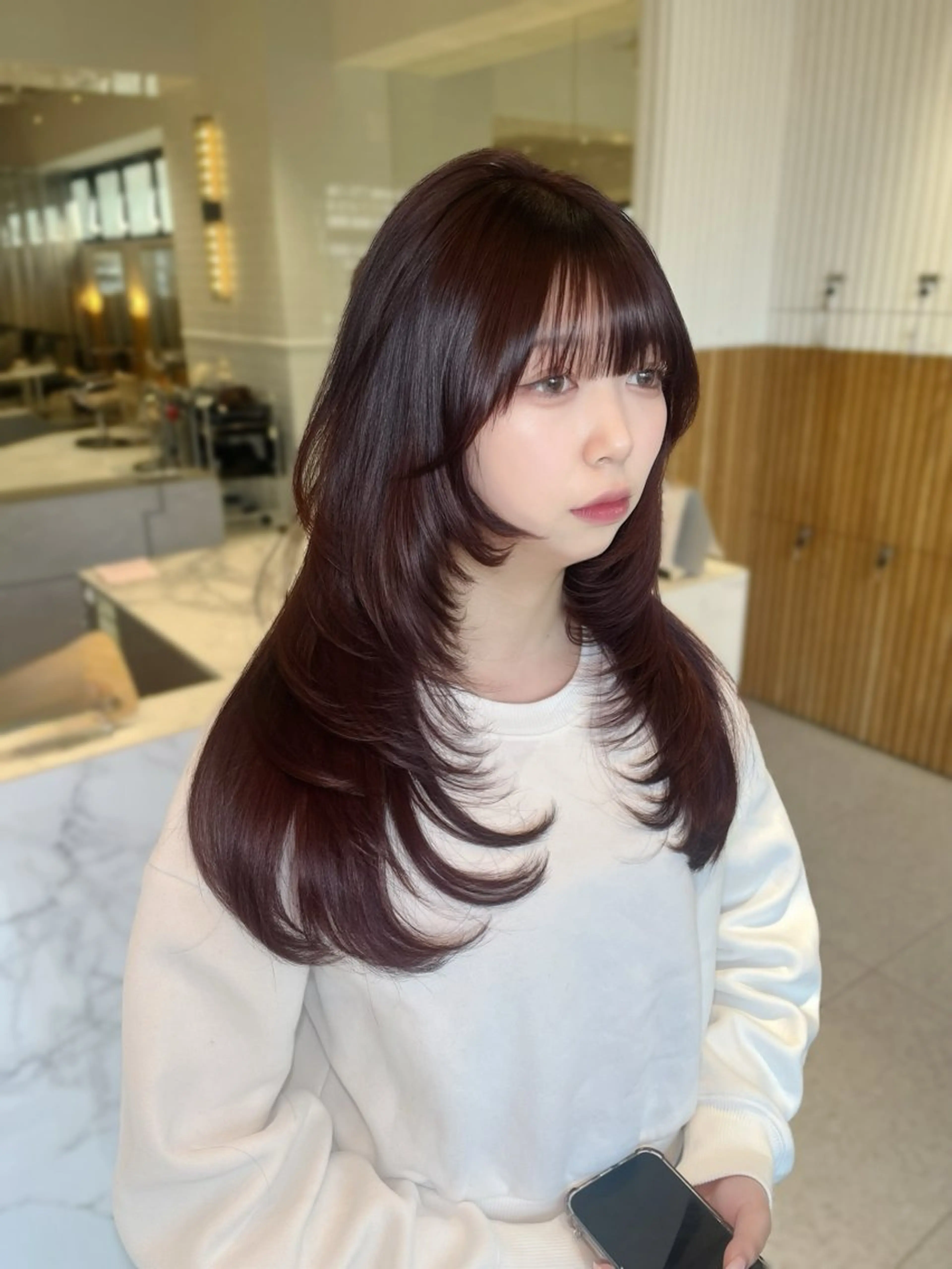 ロング レイヤーカット カット haruna .のヘアスタイル