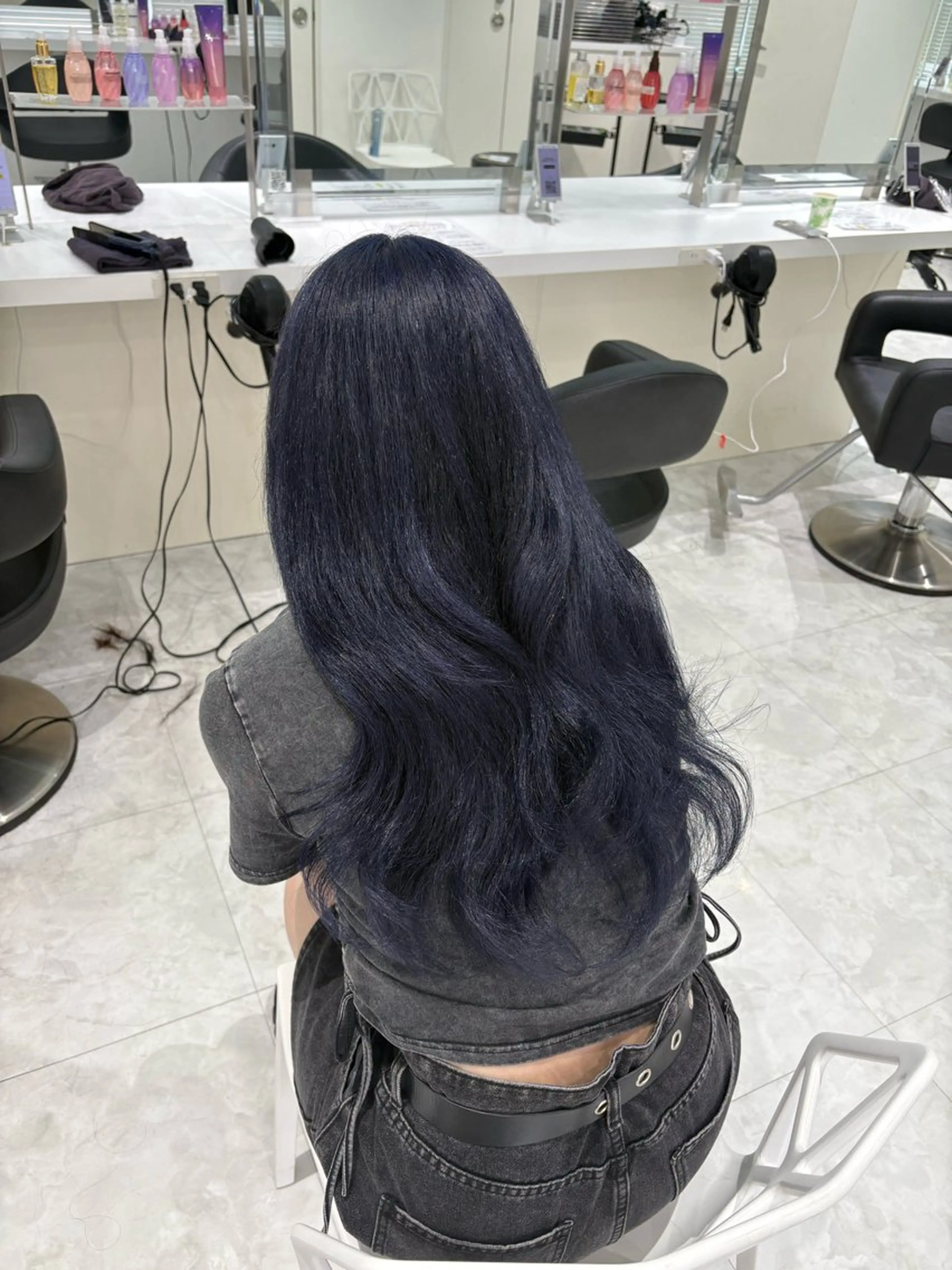 ロング カラー ヘアカラー 🤍ྀི透ける寒色 Cocoa🤍ྀིのヘアスタイル