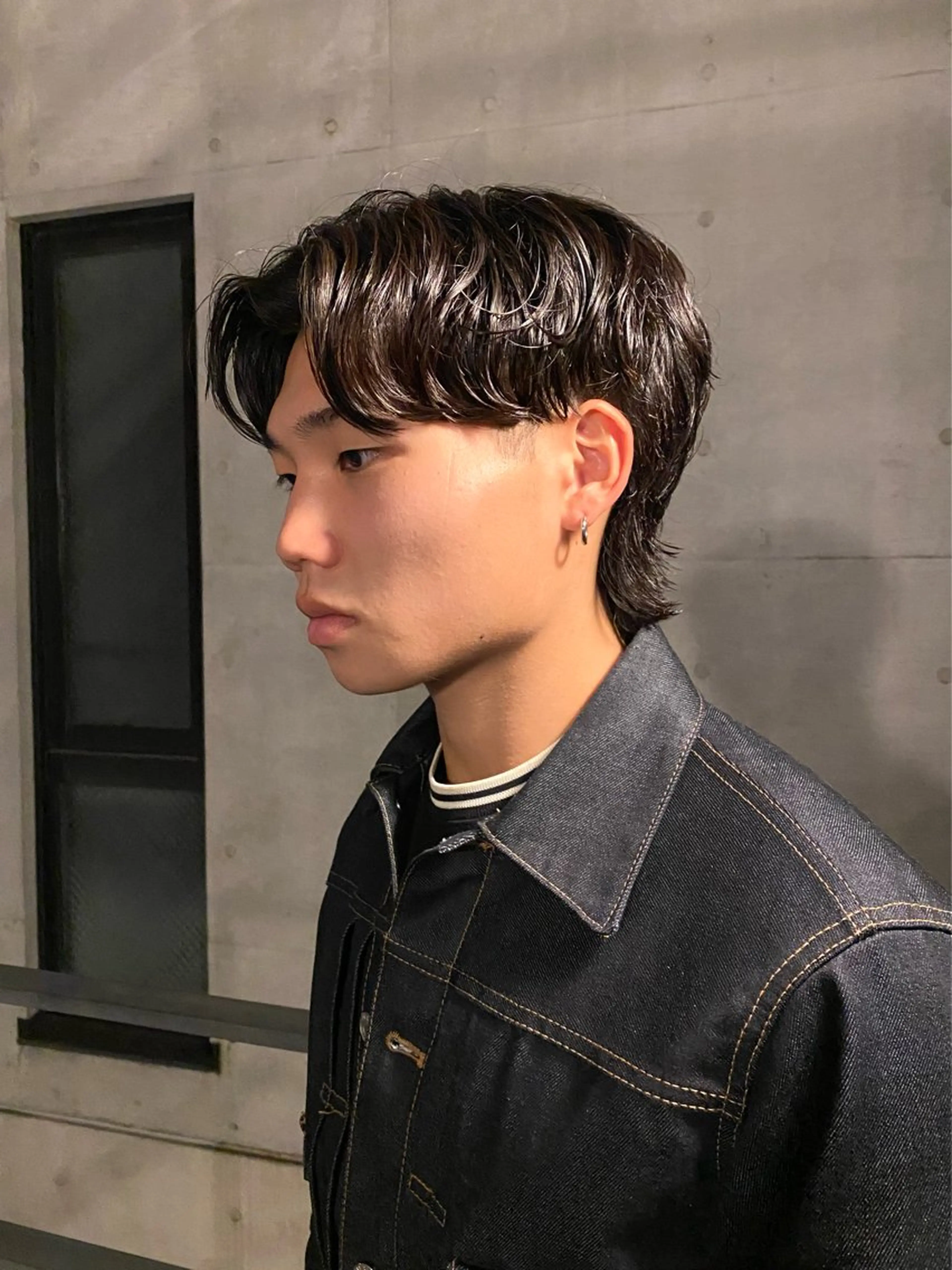 ミディアム パーマ メンズ カット パーマ トリートメント ヘッドスパ おしゃれパーマ メンズ特化/みーまんのヘアスタイル