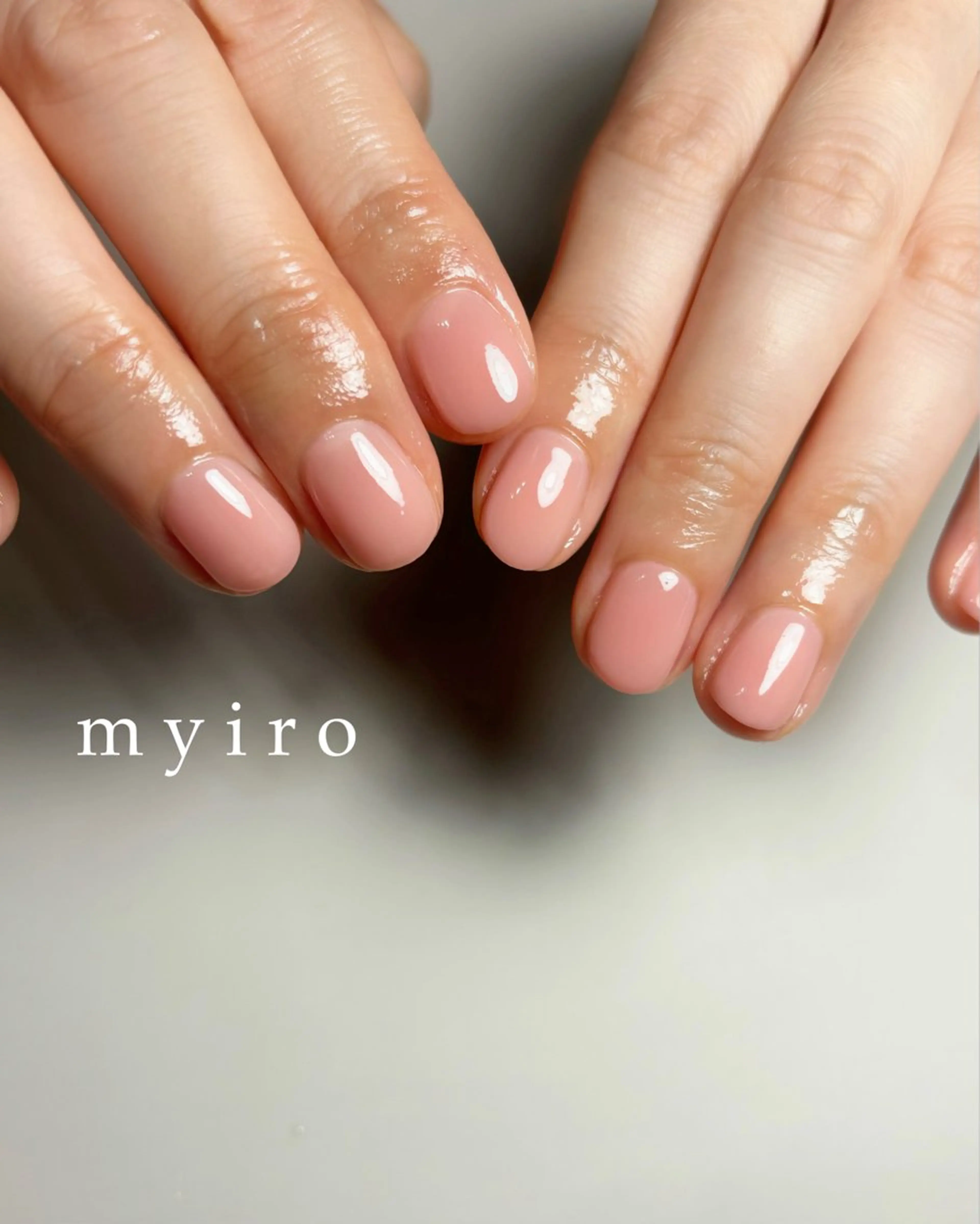 ネイル ピンク ハンドネイル myiro【マイロ】 林のネイルデザイン
