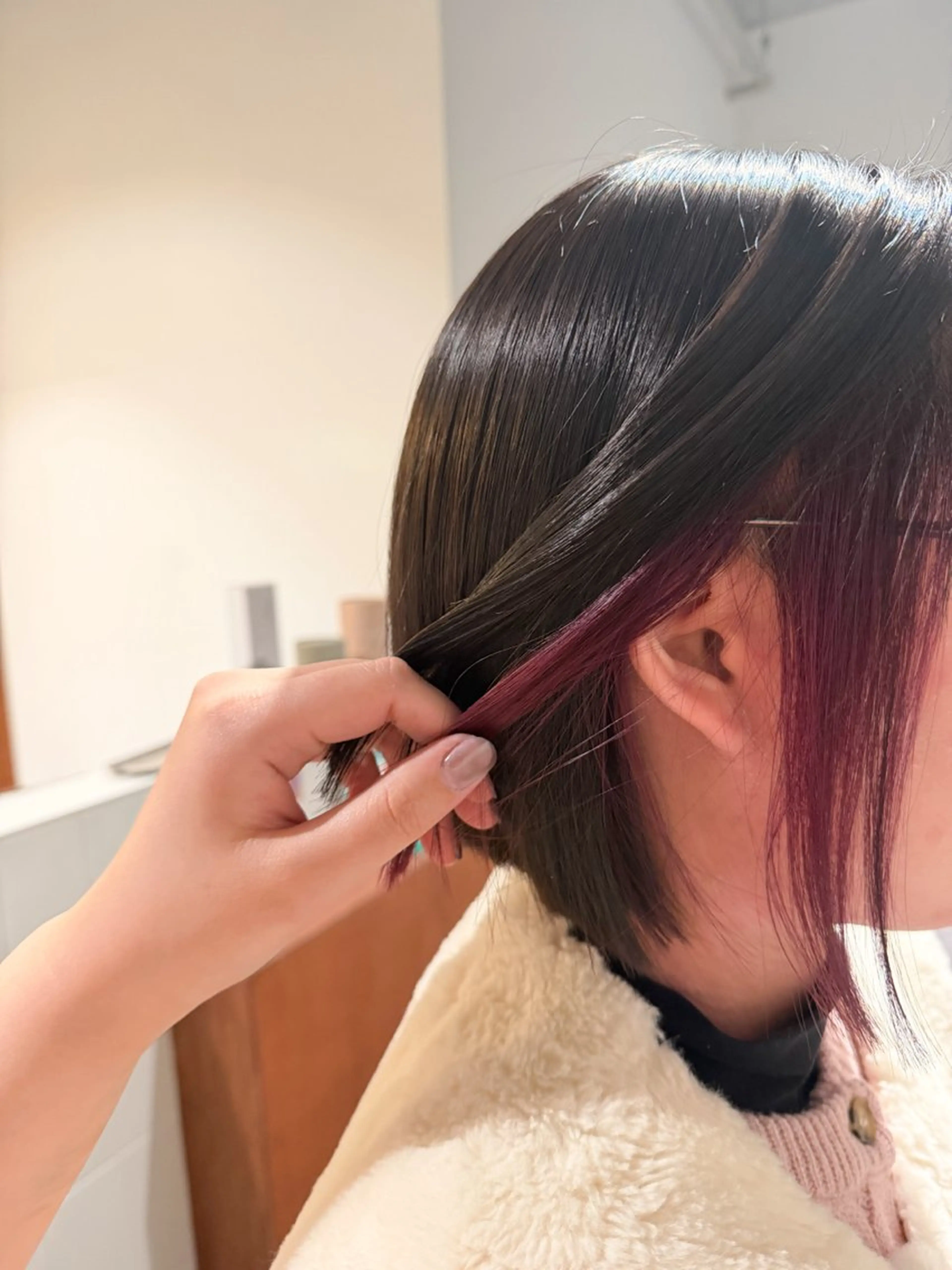 ショート カラー インナーカラー カット ヘアカラー トリートメント ヘアアレンジ/ カラー/hazukiのヘアスタイル