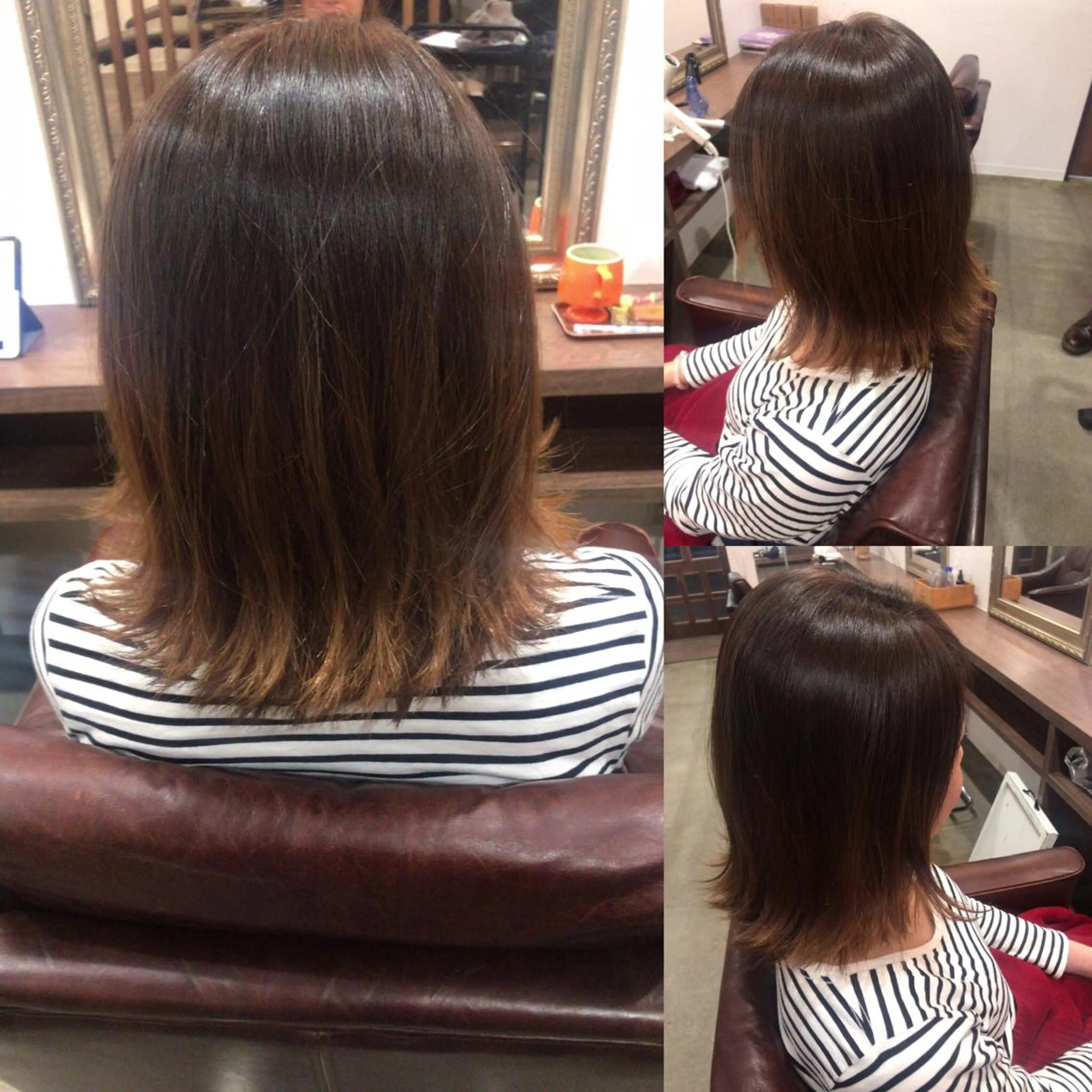 ミディアム カラー レイヤーカット匠 イソザキノリユキのヘアスタイル