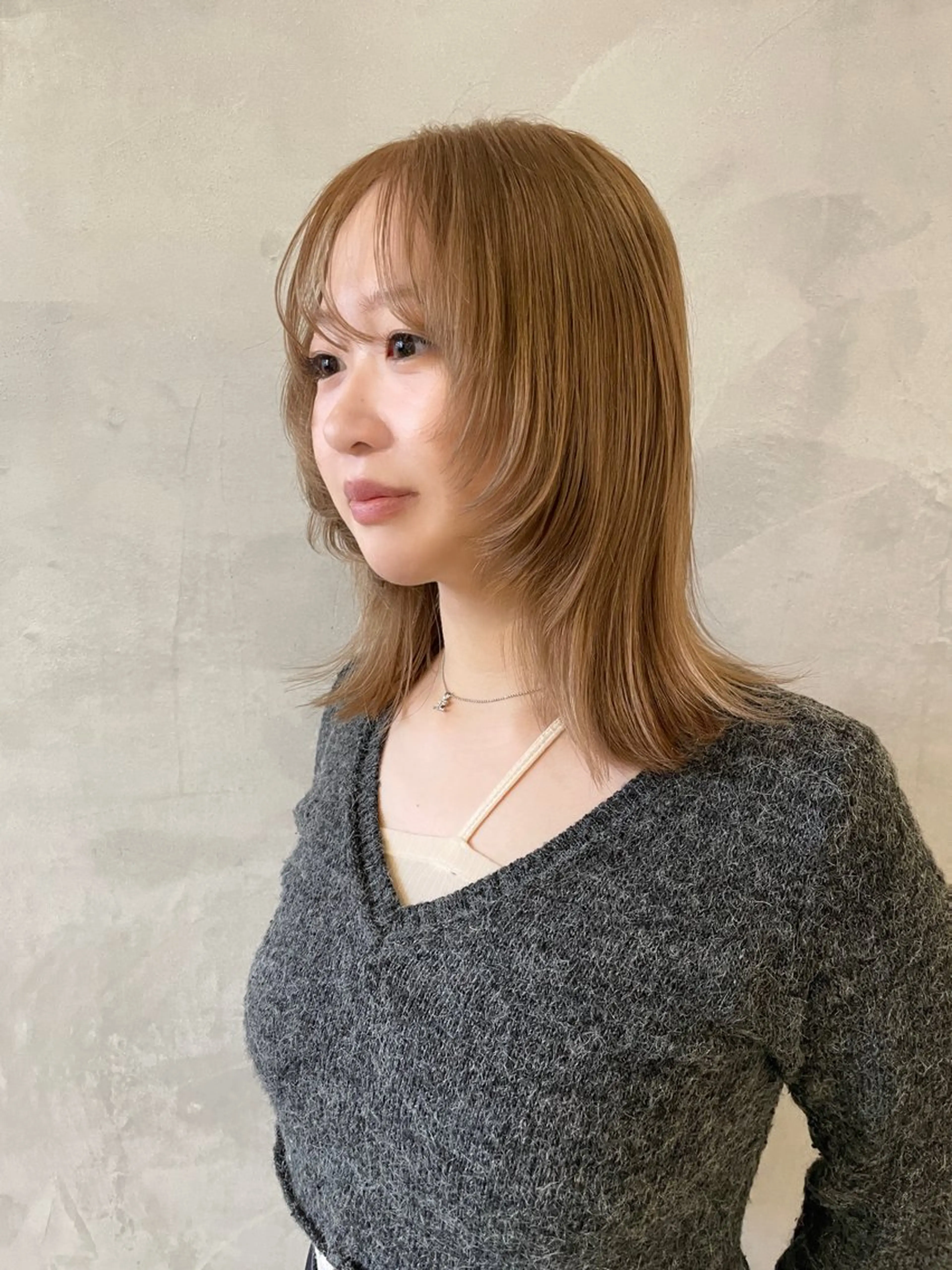 ミディアム カラー ヘアカラー SISU所属・藤原 怜央のヘアスタイル