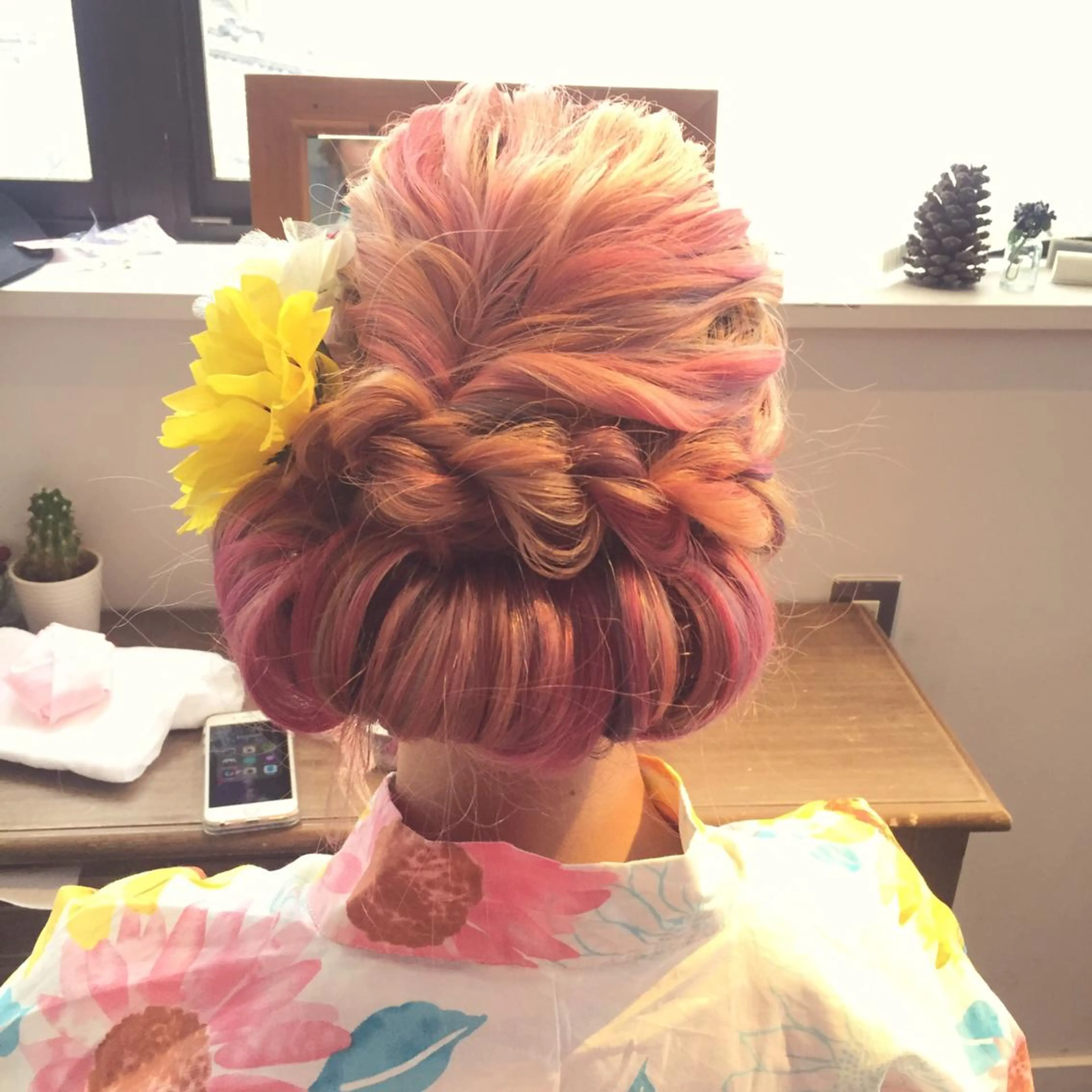 セミロング ロング ヘアアレンジ 浴衣 oggi +KENJE所属・大平 美沙のヘアスタイル