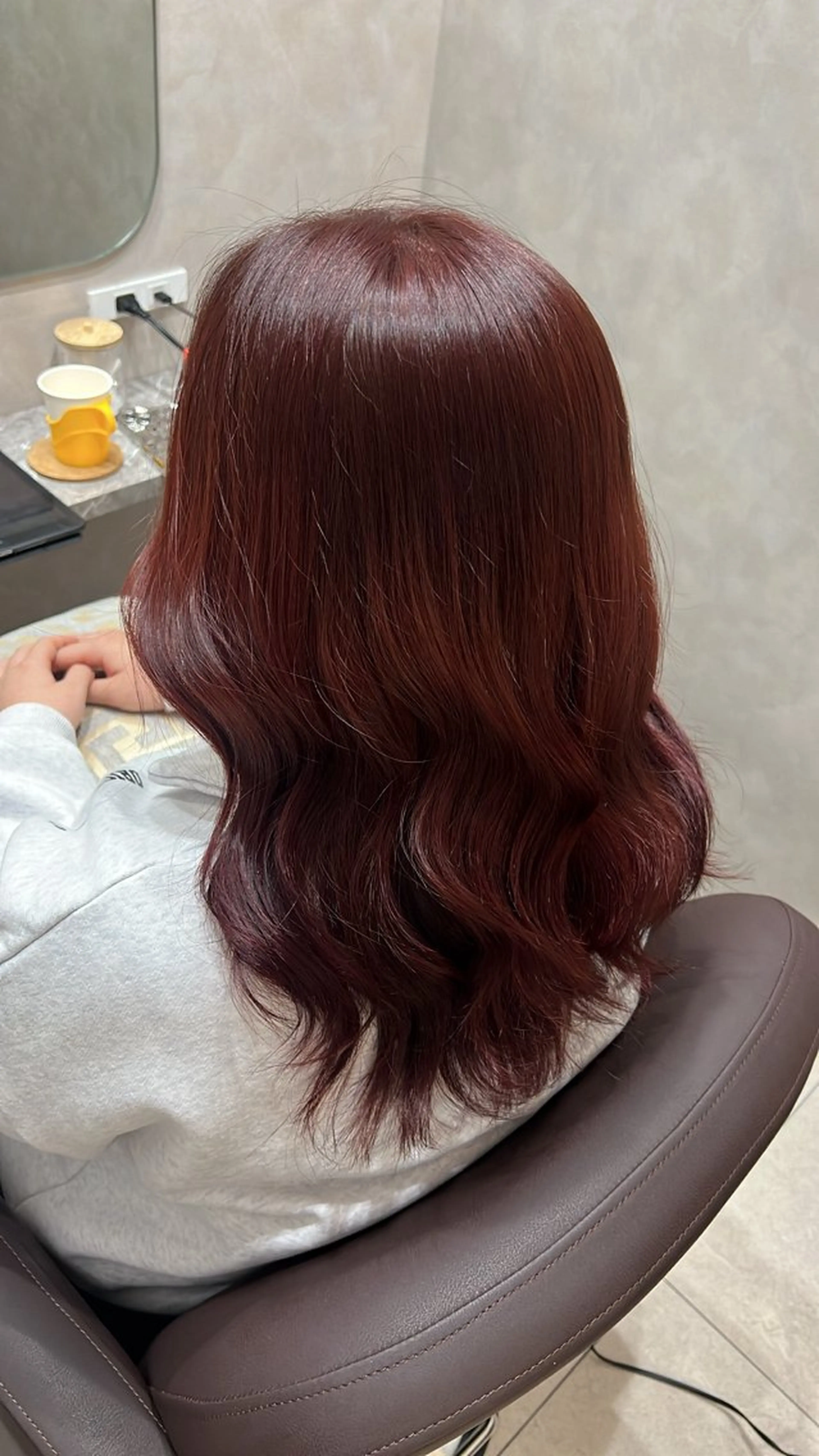 セミロング カラー 🌈安藤愛/透明感 艶カラー🫧ROWのヘアスタイル