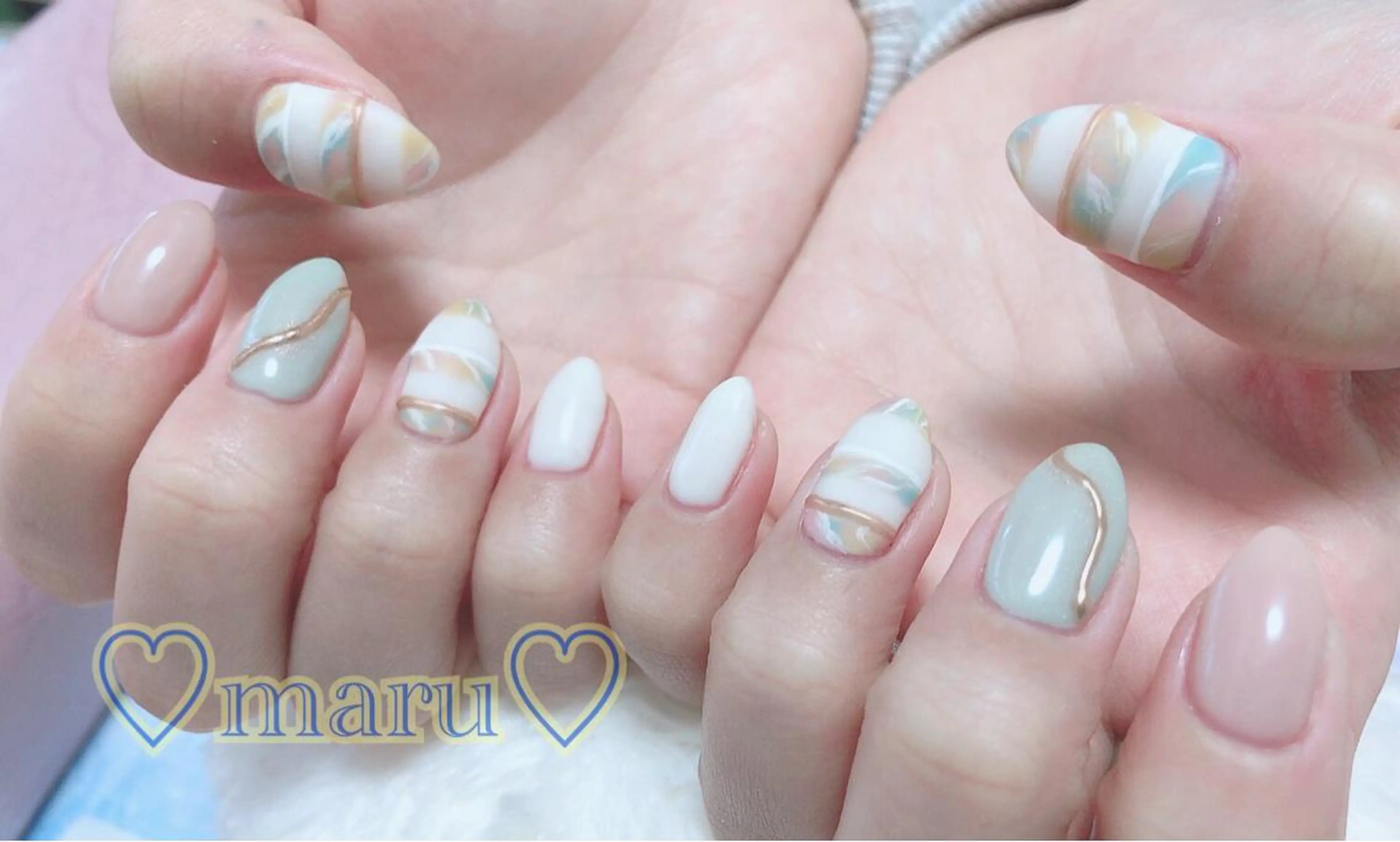 ネイル ハンドネイル フットネイル まるみ ♡のネイルデザイン