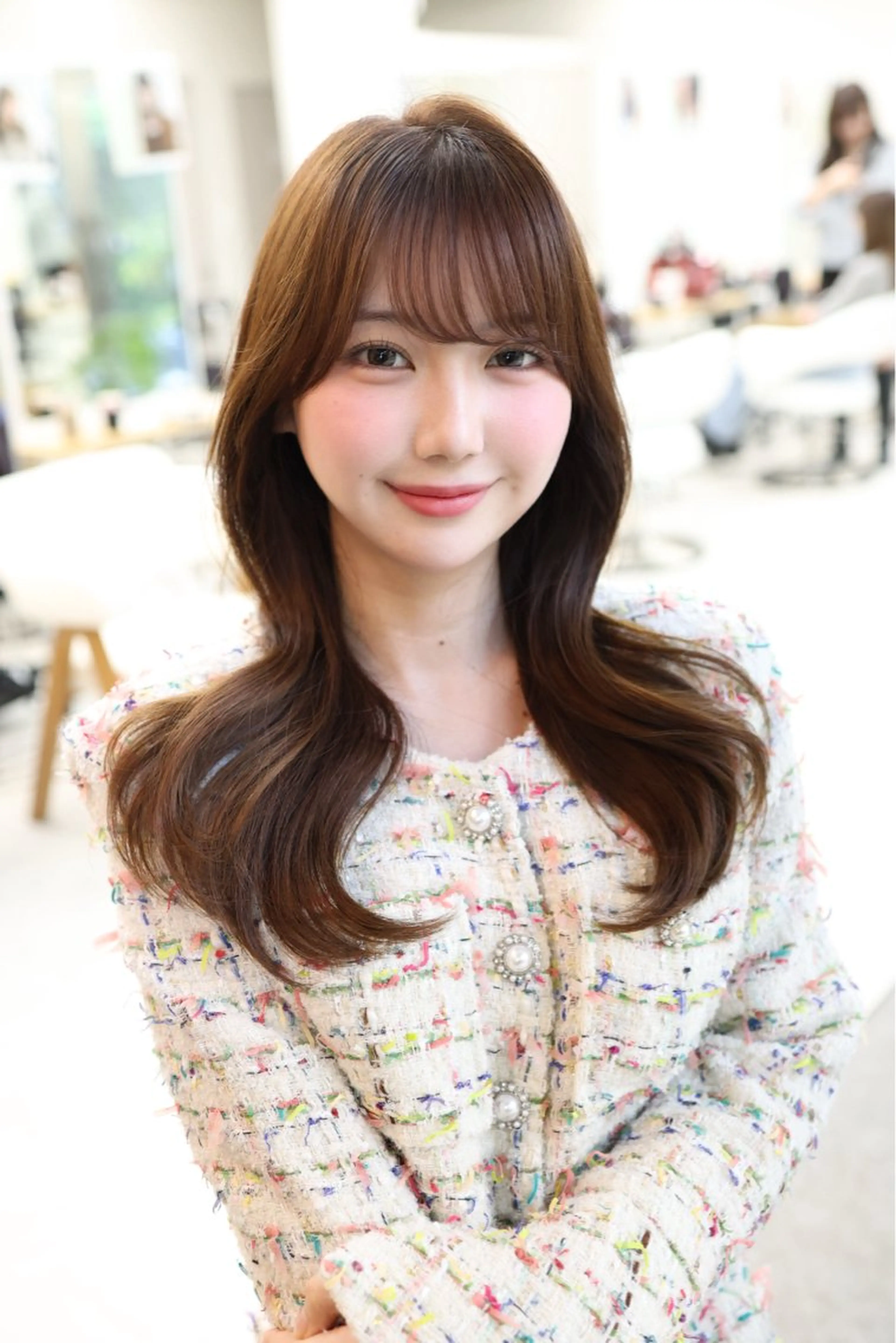 ロング 藤原 亜美果のヘアスタイル