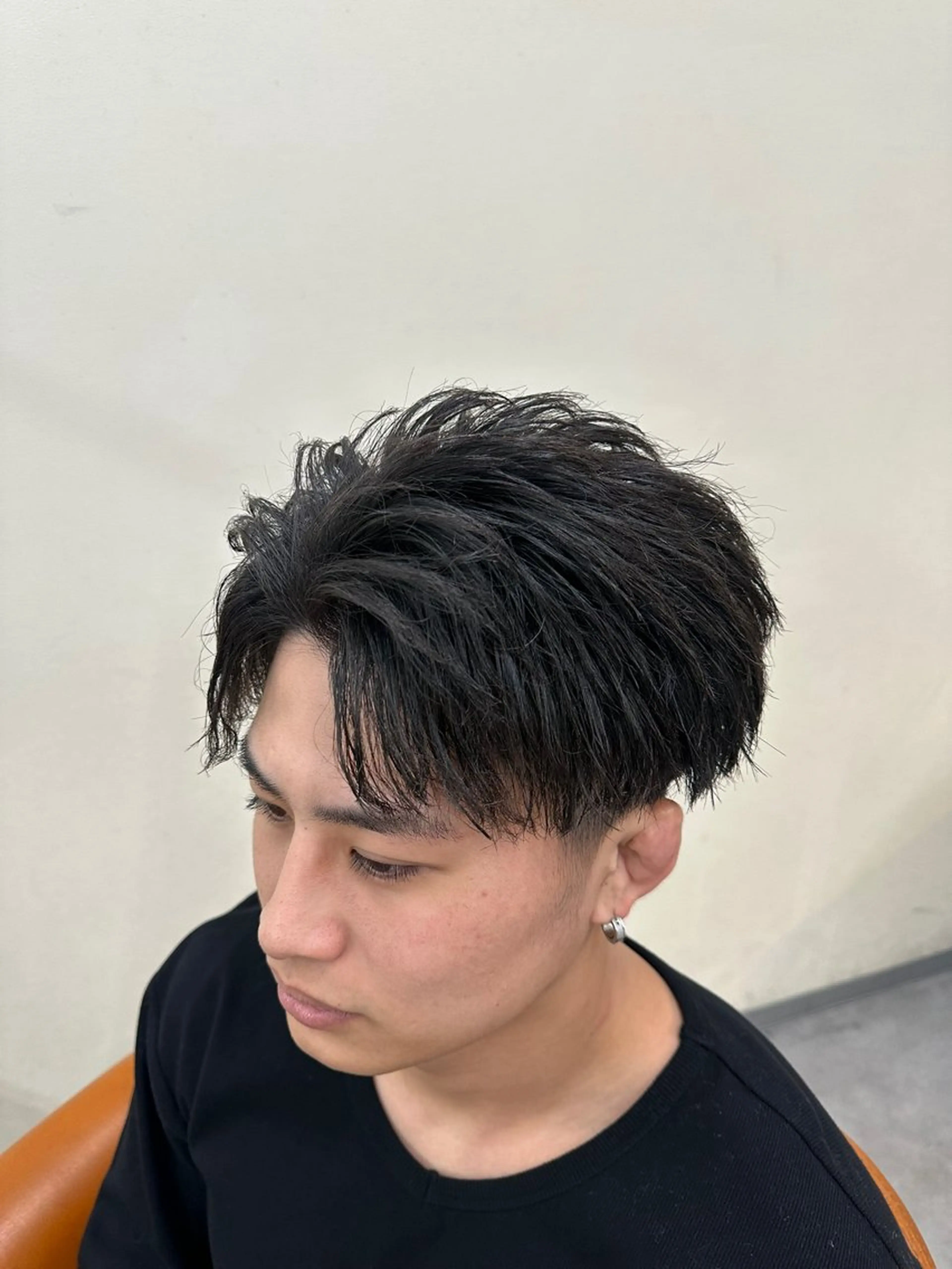 ショート メンズ カット 梅田/全パーマ特化/ ケアパーマ特化/秋本のヘアスタイル