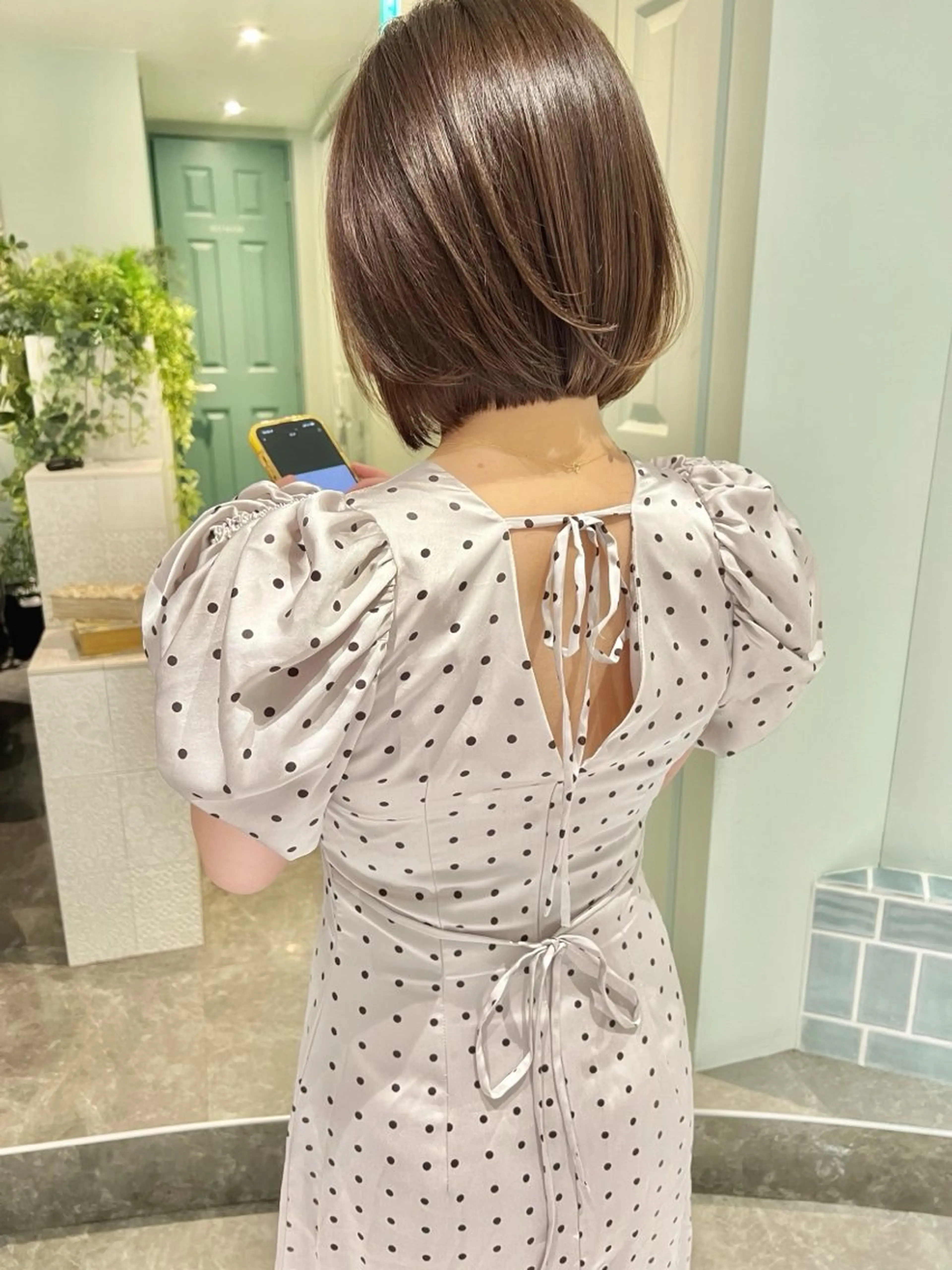 ショート ショートボブ 韓国風カラー ボブ くびれヘア 髪質改善 ボブ/顔周りカット /縮毛矯正/鈴木隆太のヘアスタイル