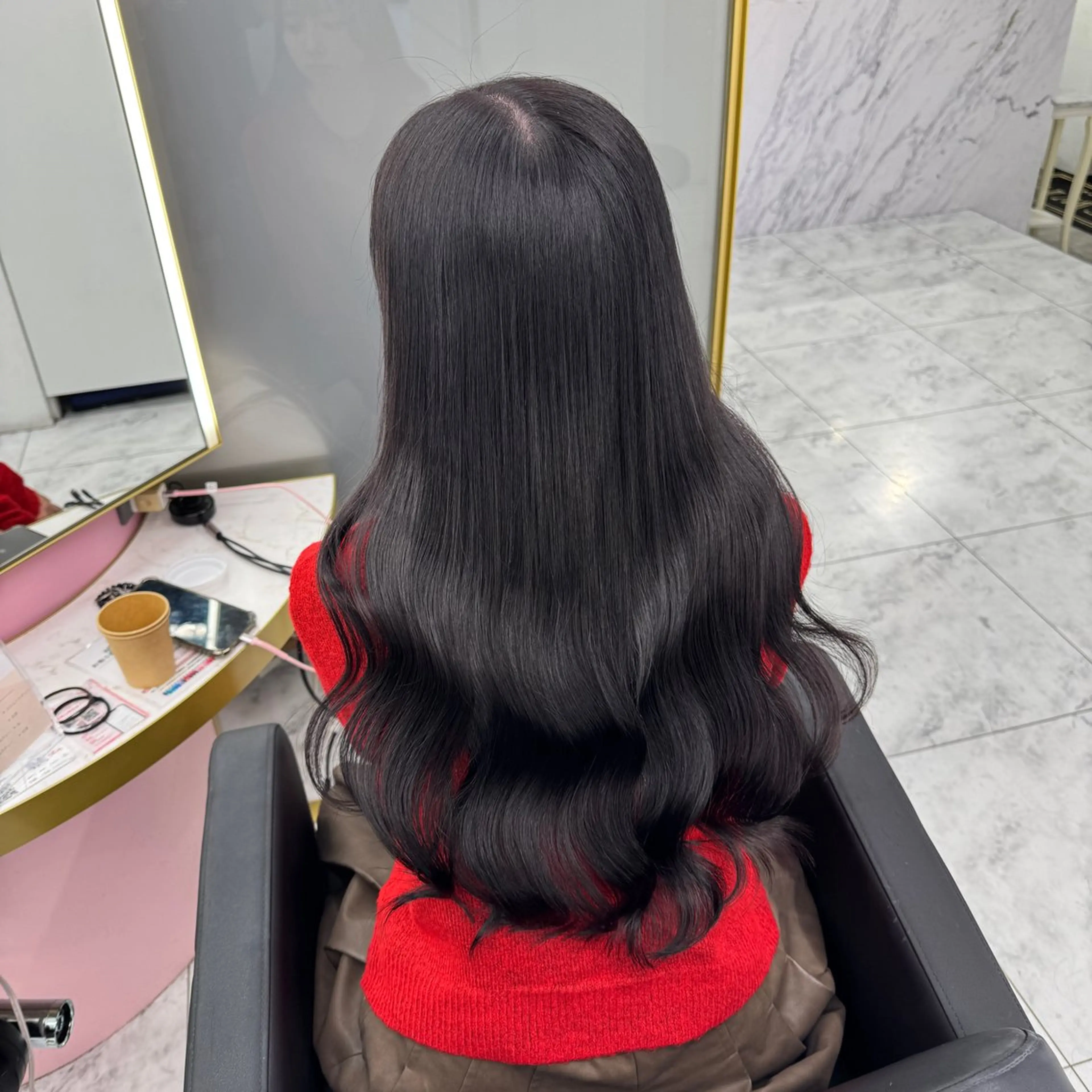 ロング ヘアアレンジ トリートメント 渋谷/ブリーチなし カラー/ひなののヘアスタイル