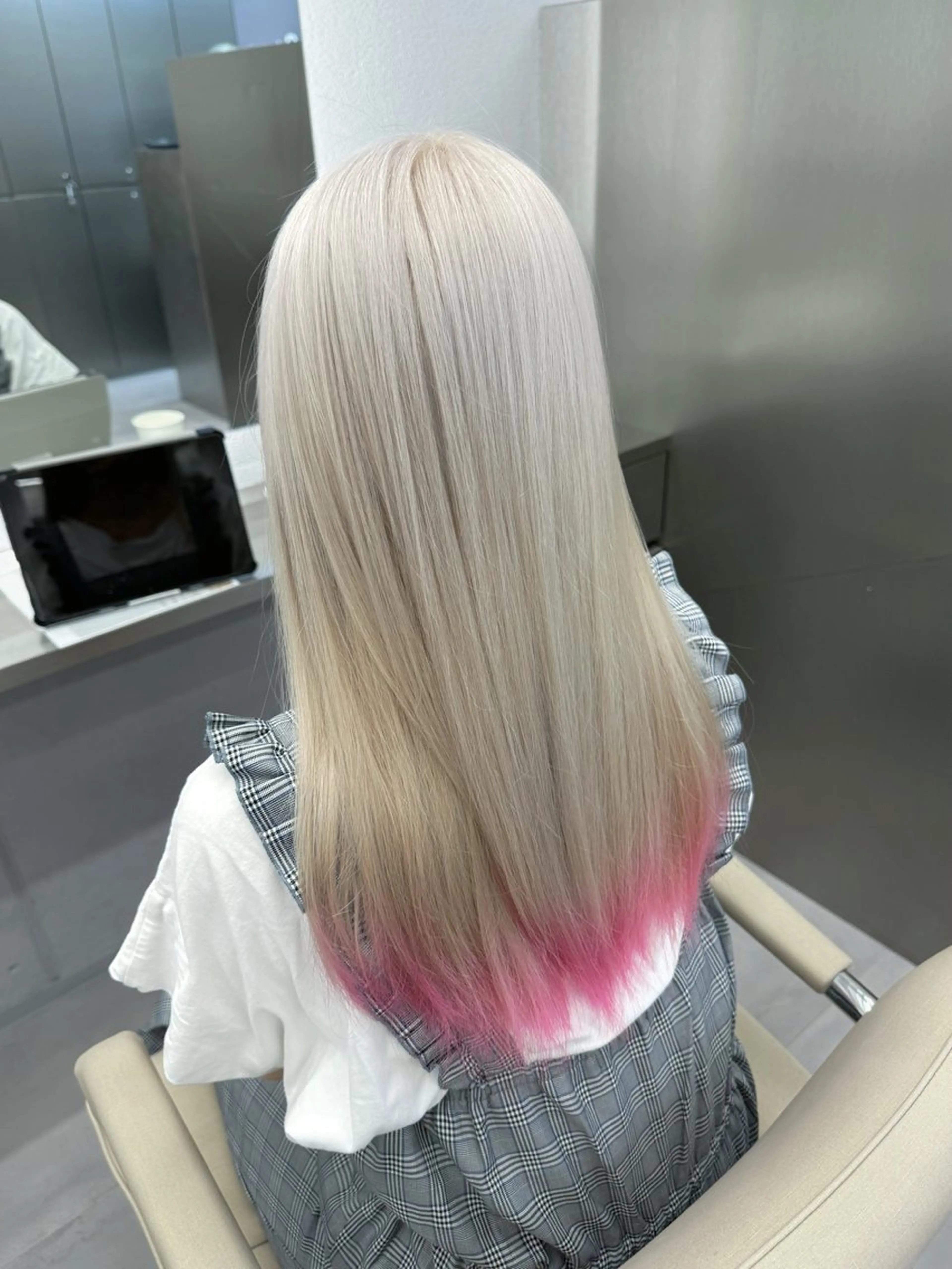 ロング ケアカラー 髪質改善 ヘアカラー トリートメント akari/髪質改善 /ブリーチ/名古屋のヘアスタイル