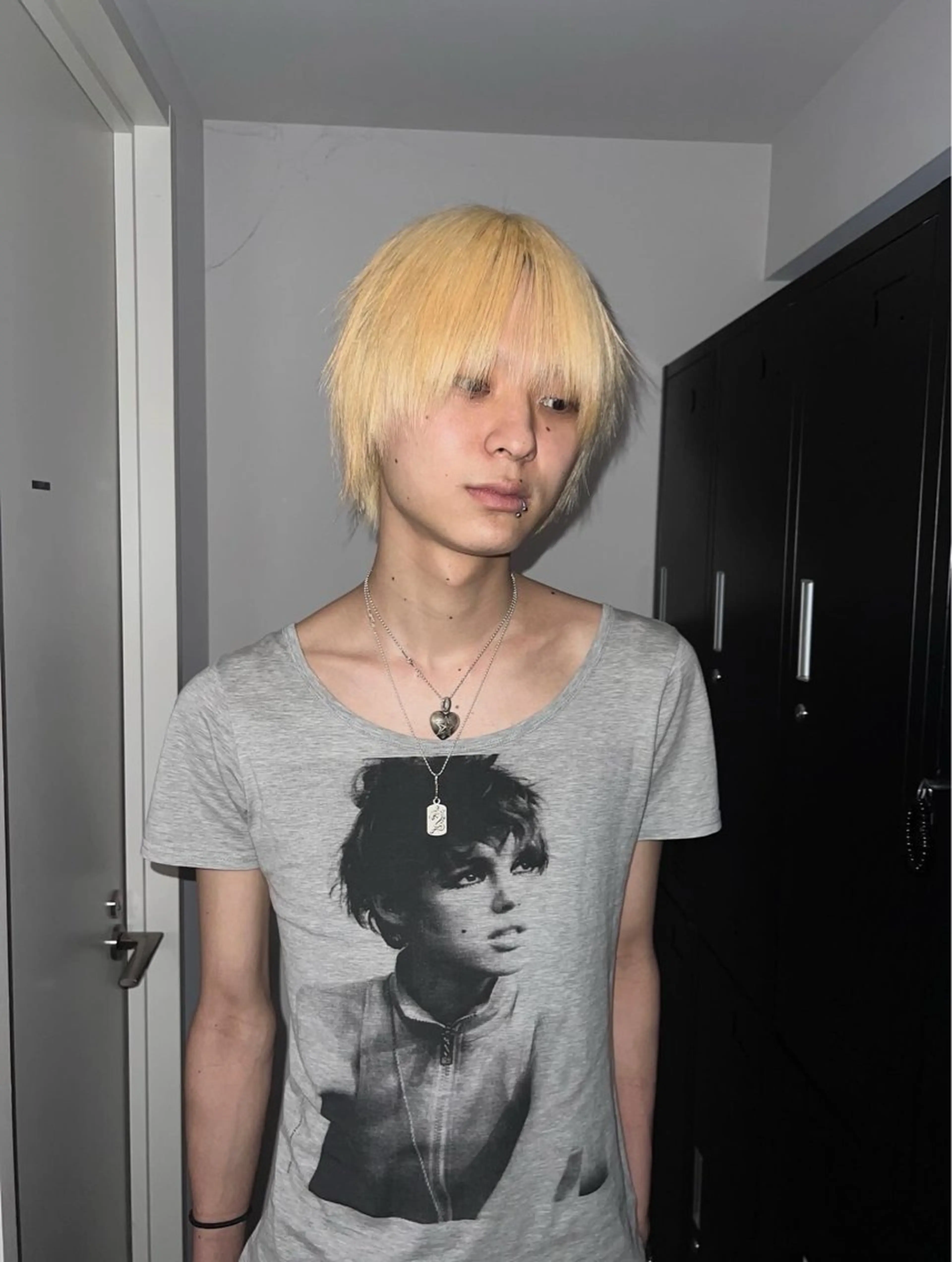 ショート メンズ ヘアカラー トリートメント AIRA/ブリーチ ‪/透明感カラーのヘアスタイル