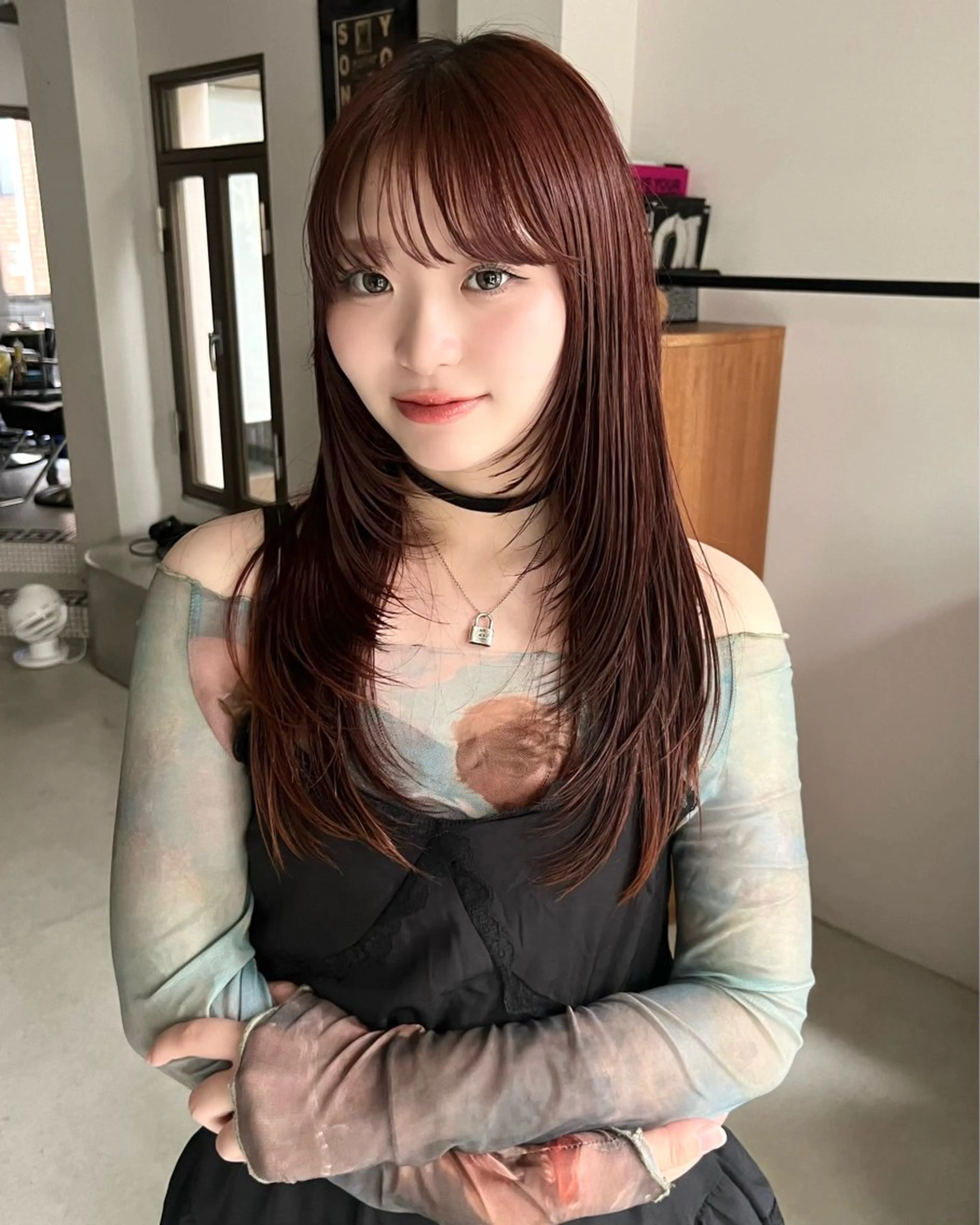 ロング ハイレイヤー レイヤーカット ロング 丹治 一輝ボブ/ショートのヘアスタイル