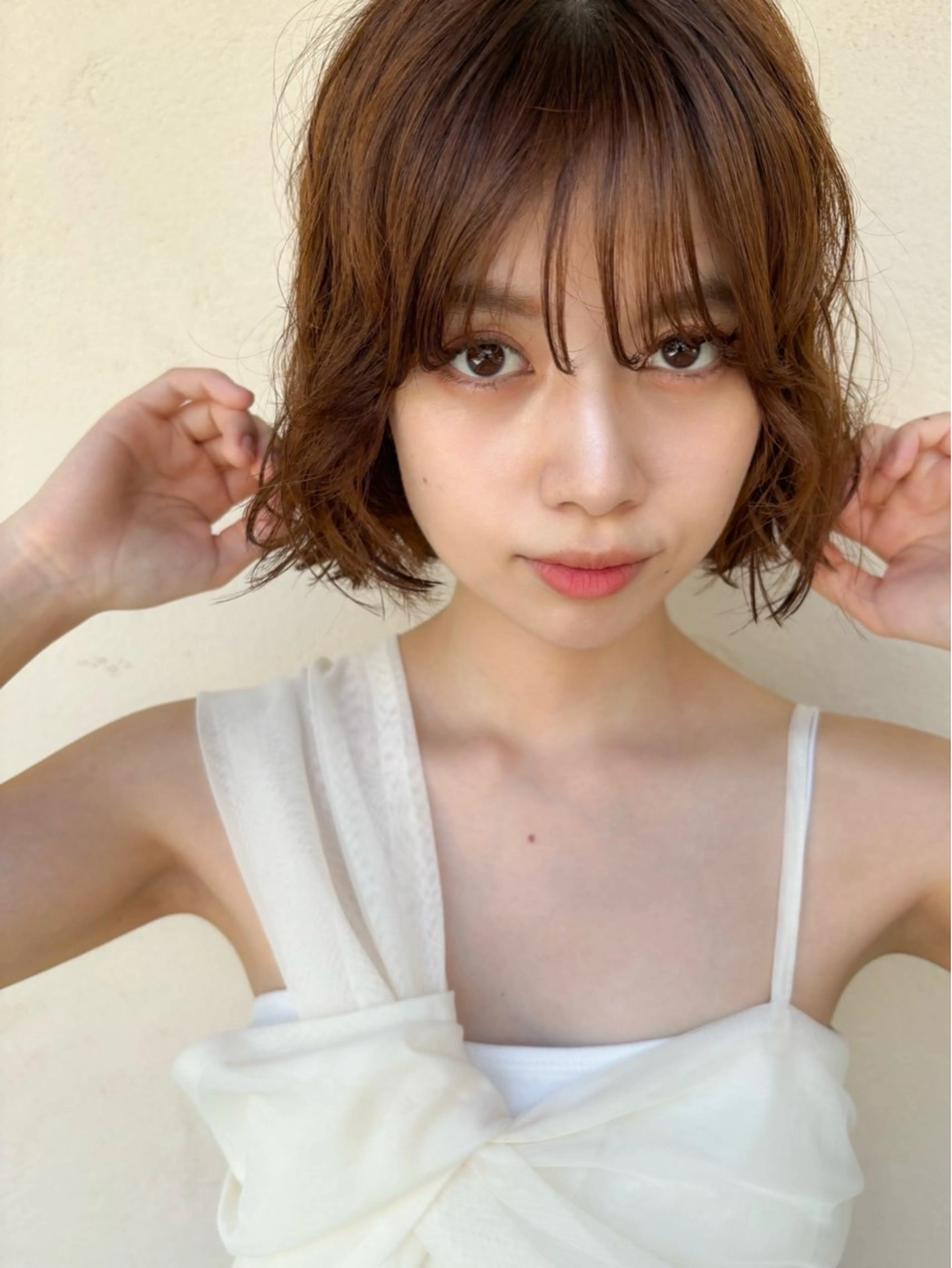 ショート カラー パーマ 透明感color🍃 Kurumiのヘアスタイル