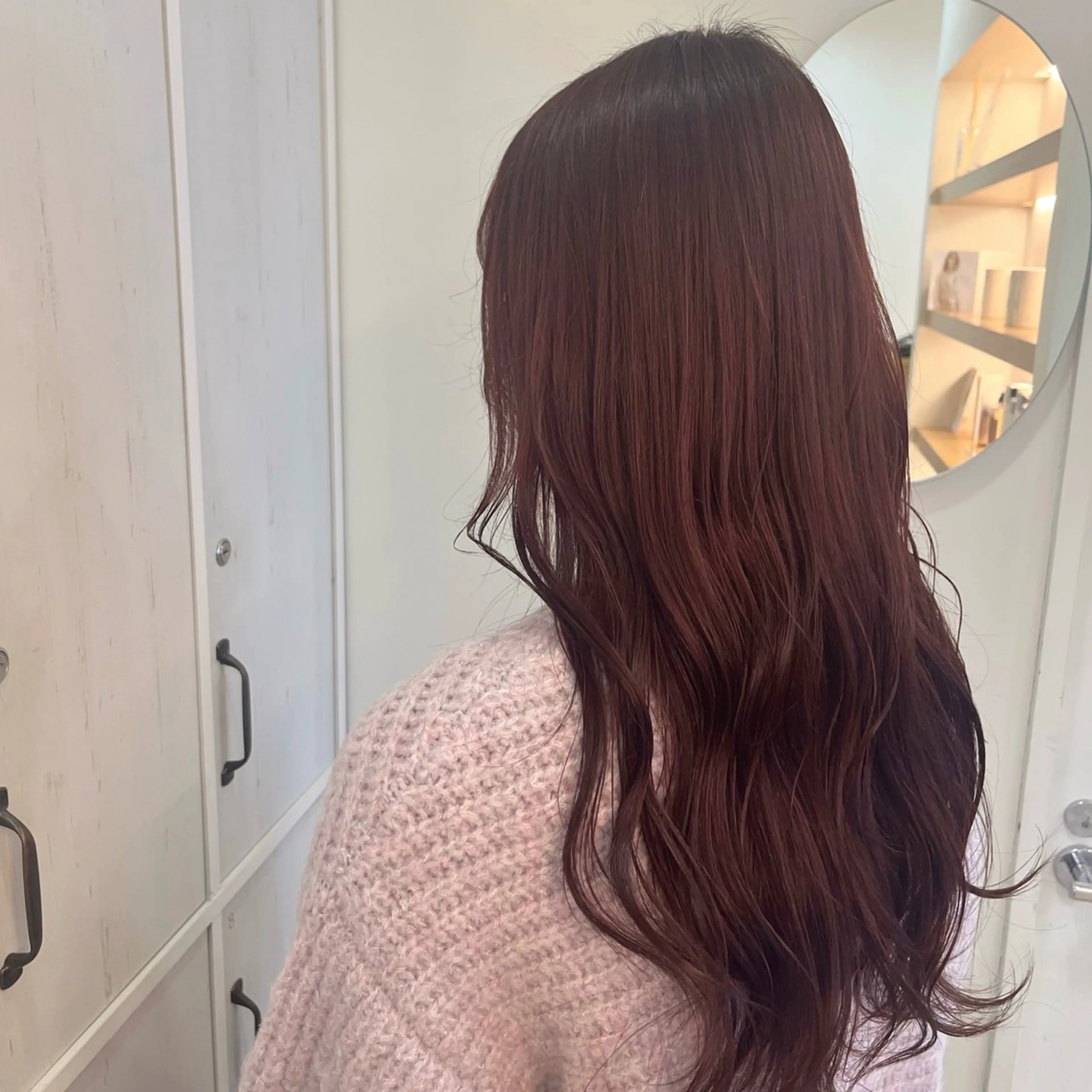 カラー ブリーチ レッドカラー 🫧髪質改善🫧 神田紗来のヘアスタイル