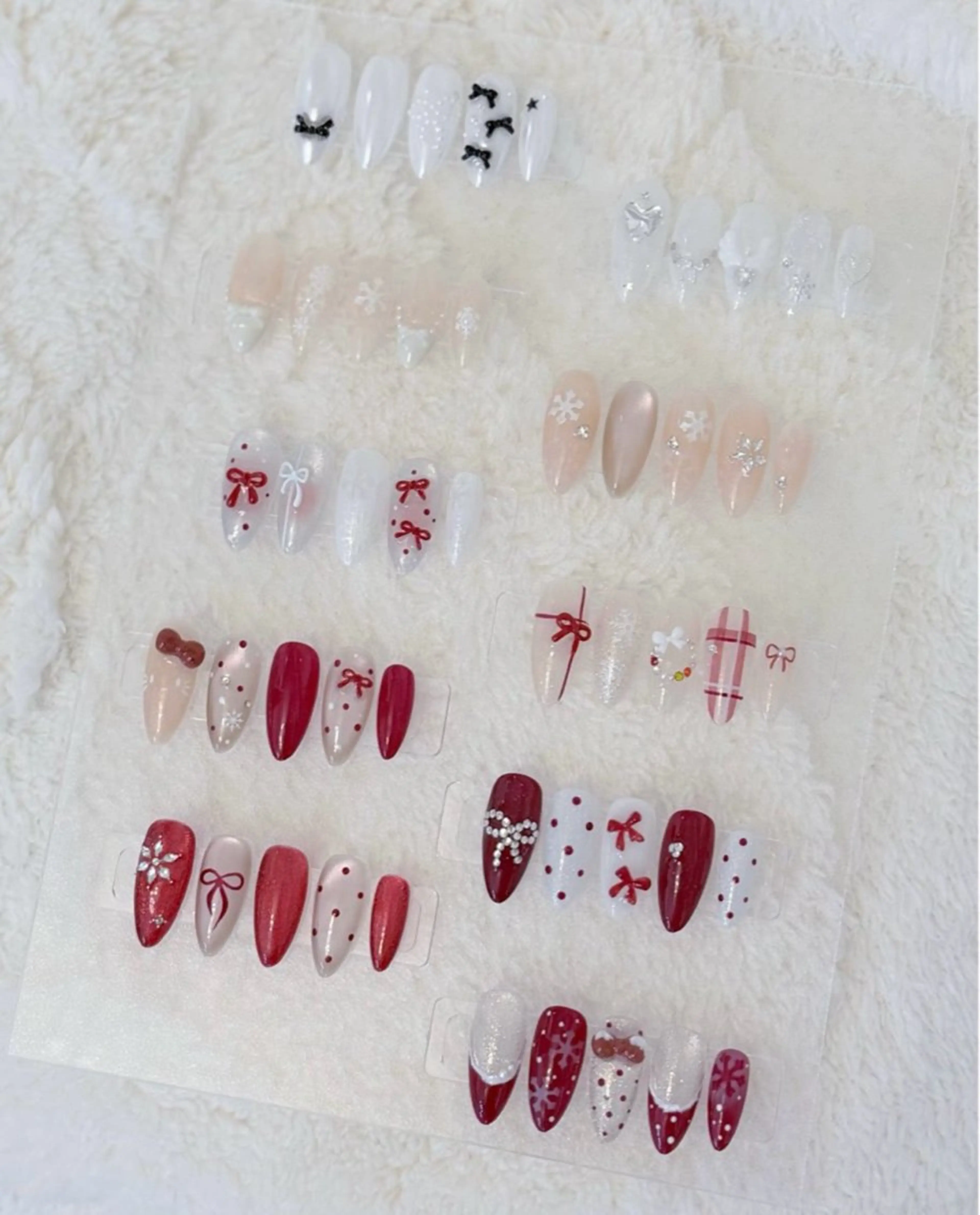 🌟12月定額クリスマスネイル💅カラー変更可❣️フィルイン✨初回ソフトジェルオフ込み🔥の写真