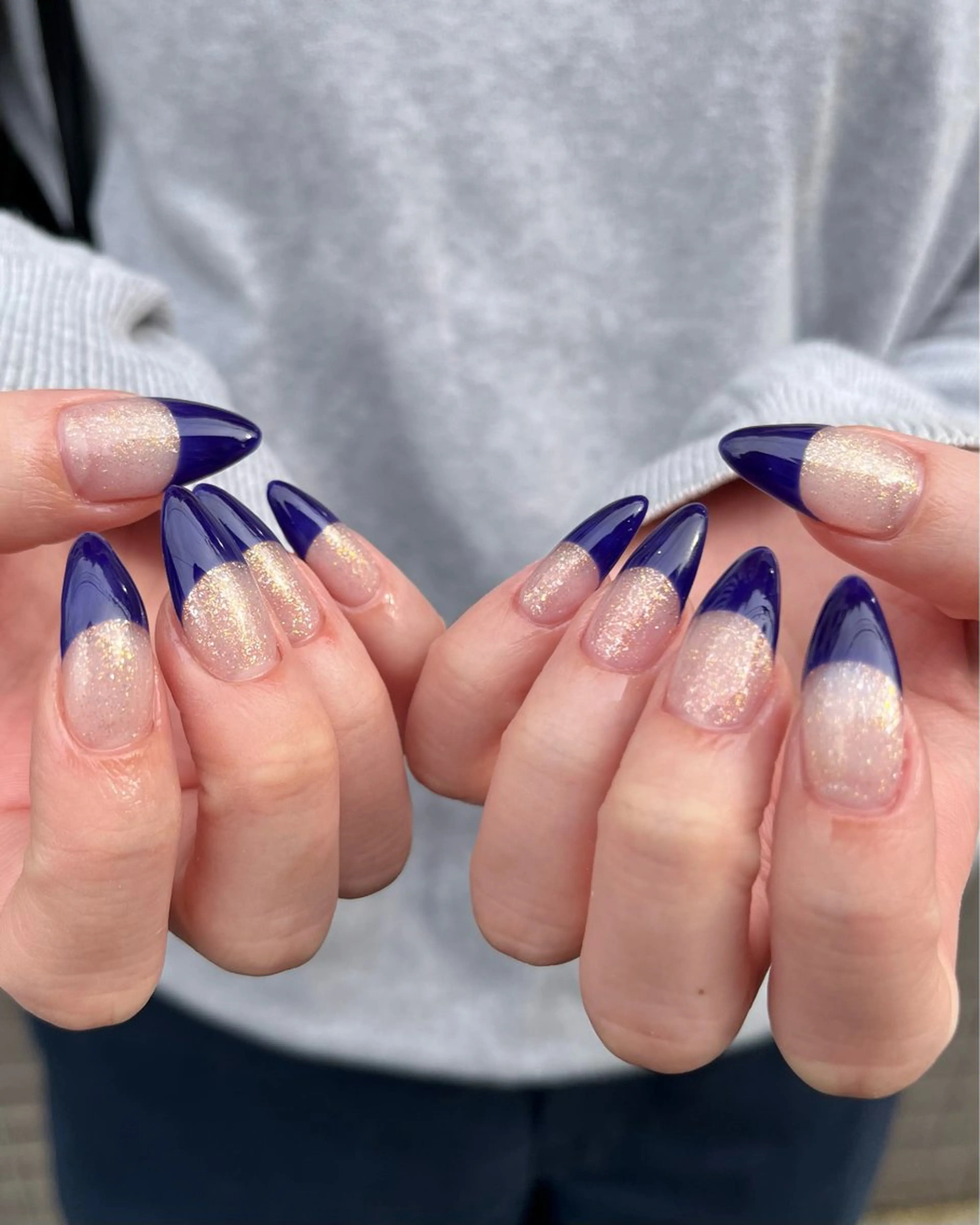 ネイル オーロラネイル チークネイル フレンチネイル 韓国ネイル 春ネイル ハンドネイル 🫧OPELIA NAIL渋谷🫧のネイルデザイン