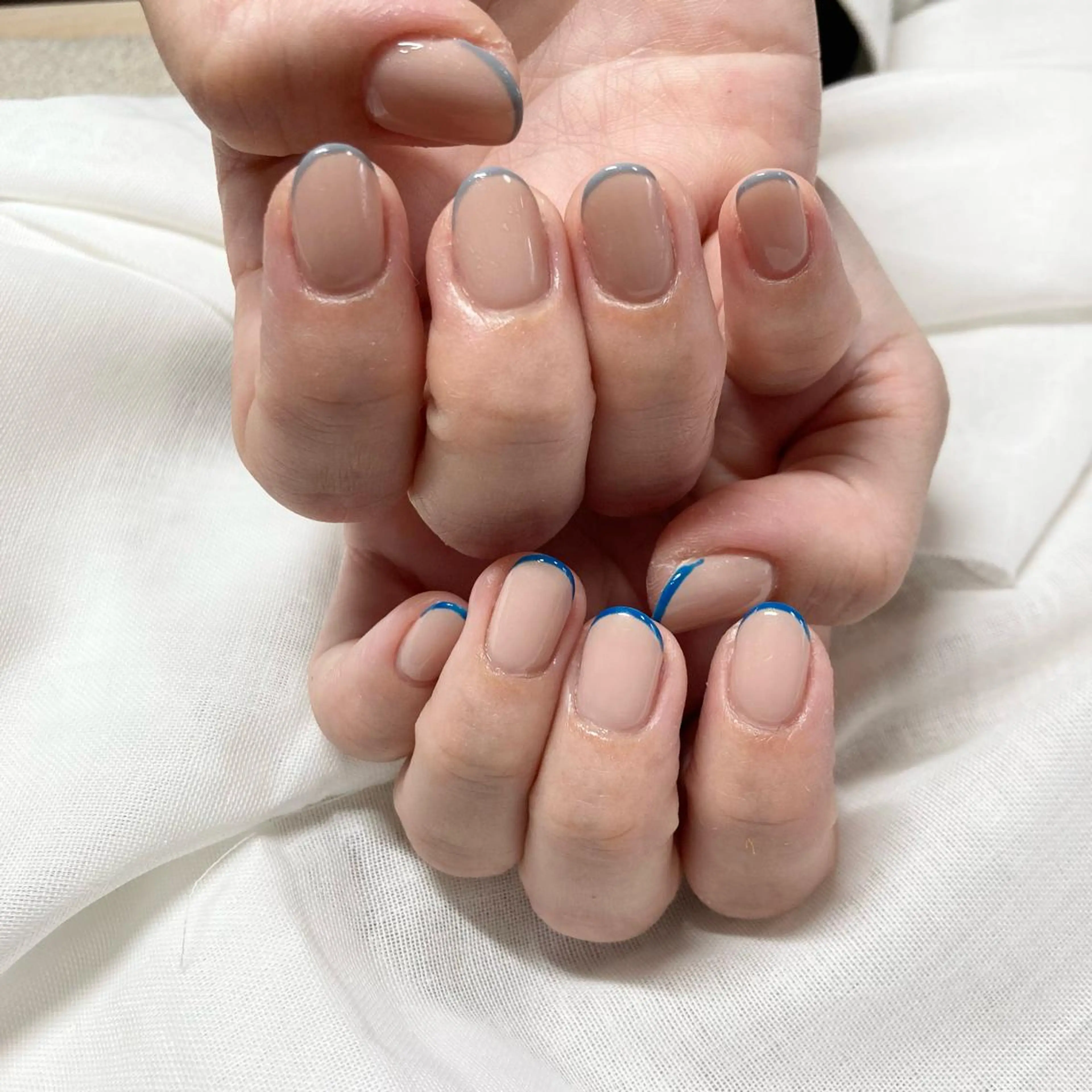 ネイル フレンチネイル ワンカラーネイル ハンドネイル nails by sayaのネイルデザイン